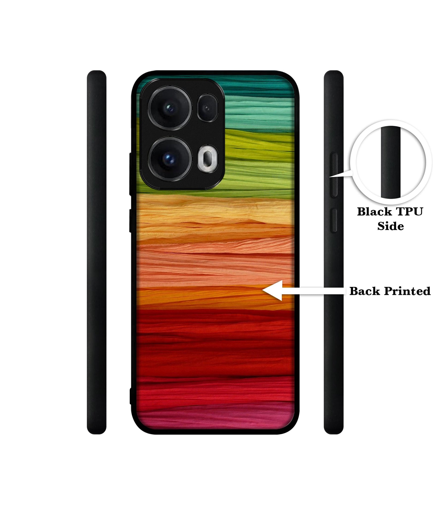 Colorful Thread Designer 2D Printed Back Case Cover for Oppo Reno13 Pro 5G