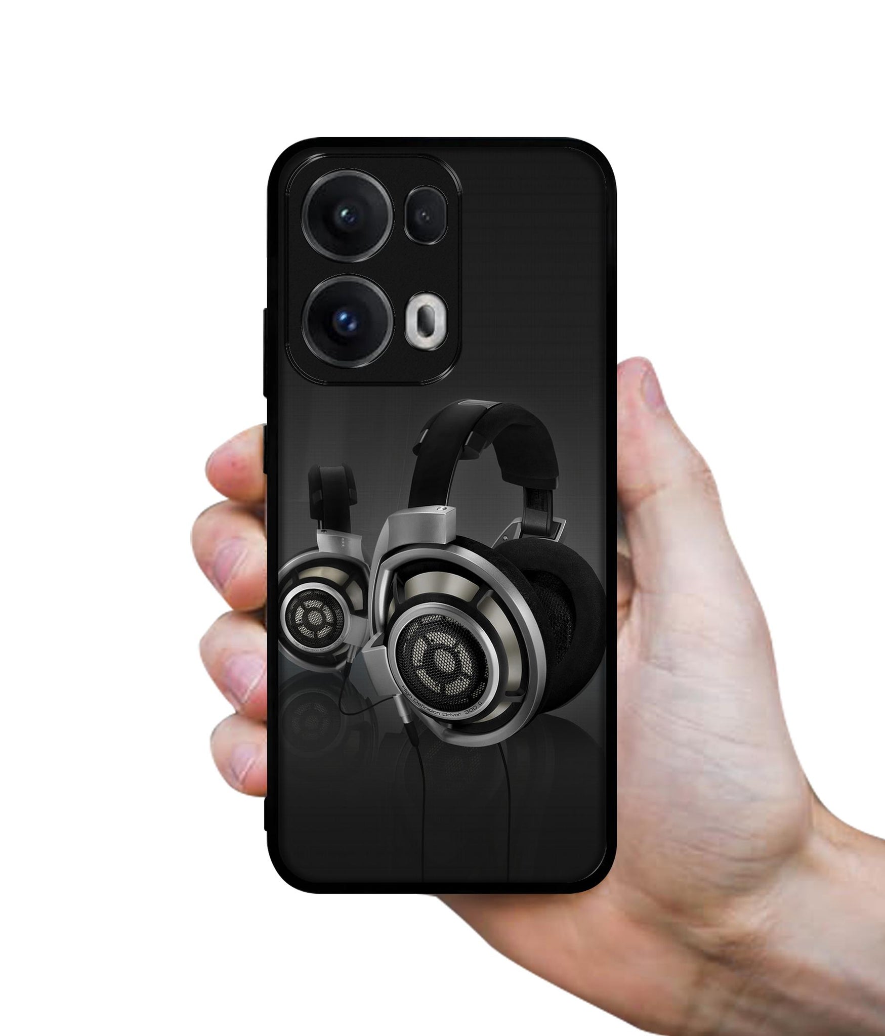 Head Phone Designer 2D Printed Back Case Cover for Oppo Reno13 Pro 5G