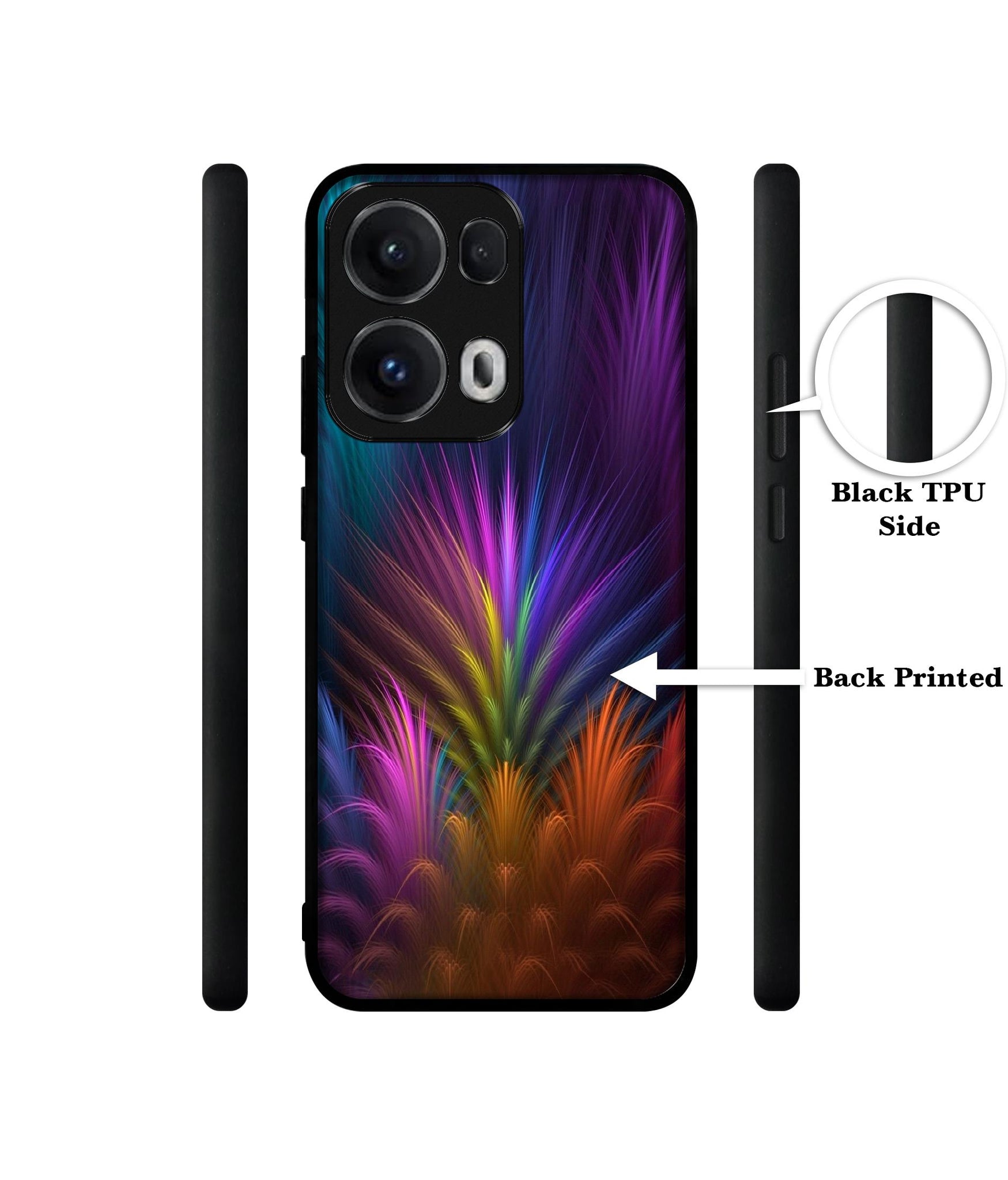 Multicoloured Designer 2D Printed Back Case Cover for Oppo Reno13 Pro 5G