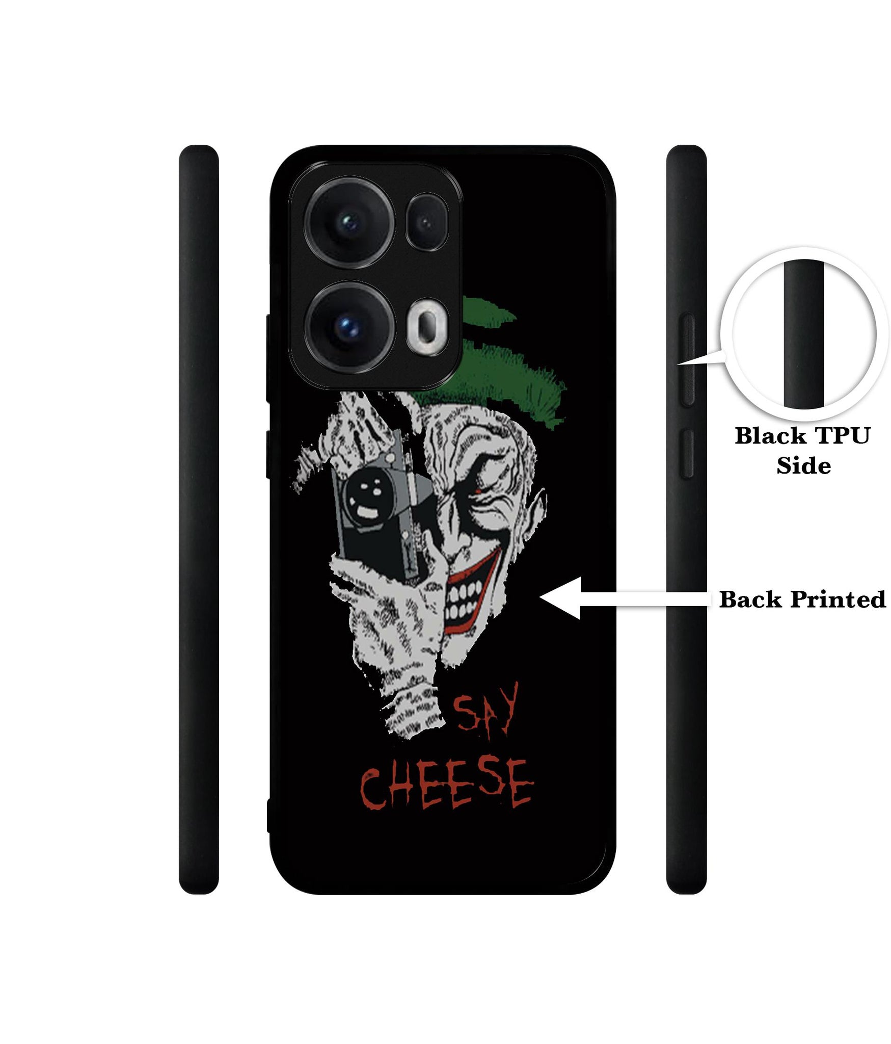 Joker Say Cheese Designer 2D Printed Back Case Cover for Oppo Reno13 Pro 5G