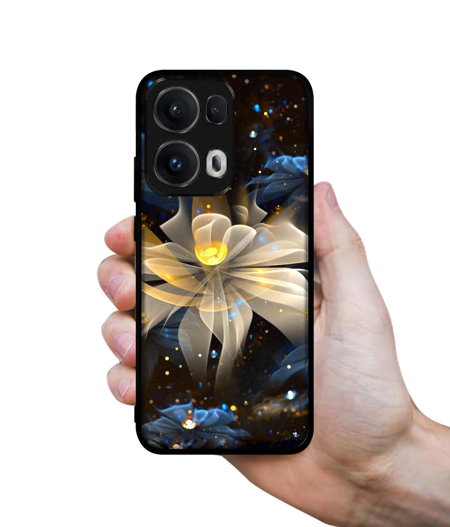 Art Flower Designer 2D Printed Back Case Cover for Oppo Reno13 Pro 5G