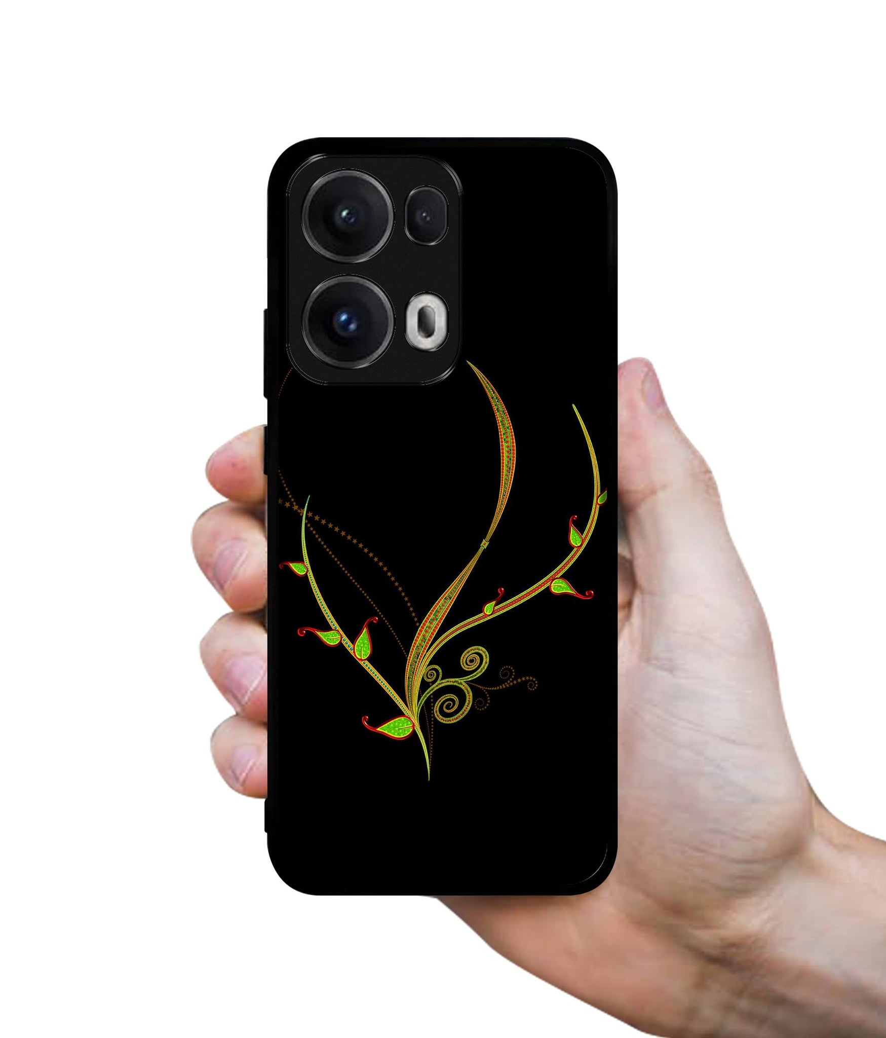 Yellow Pattern Designer 2D Printed Back Case Cover for Oppo Reno13 Pro 5G