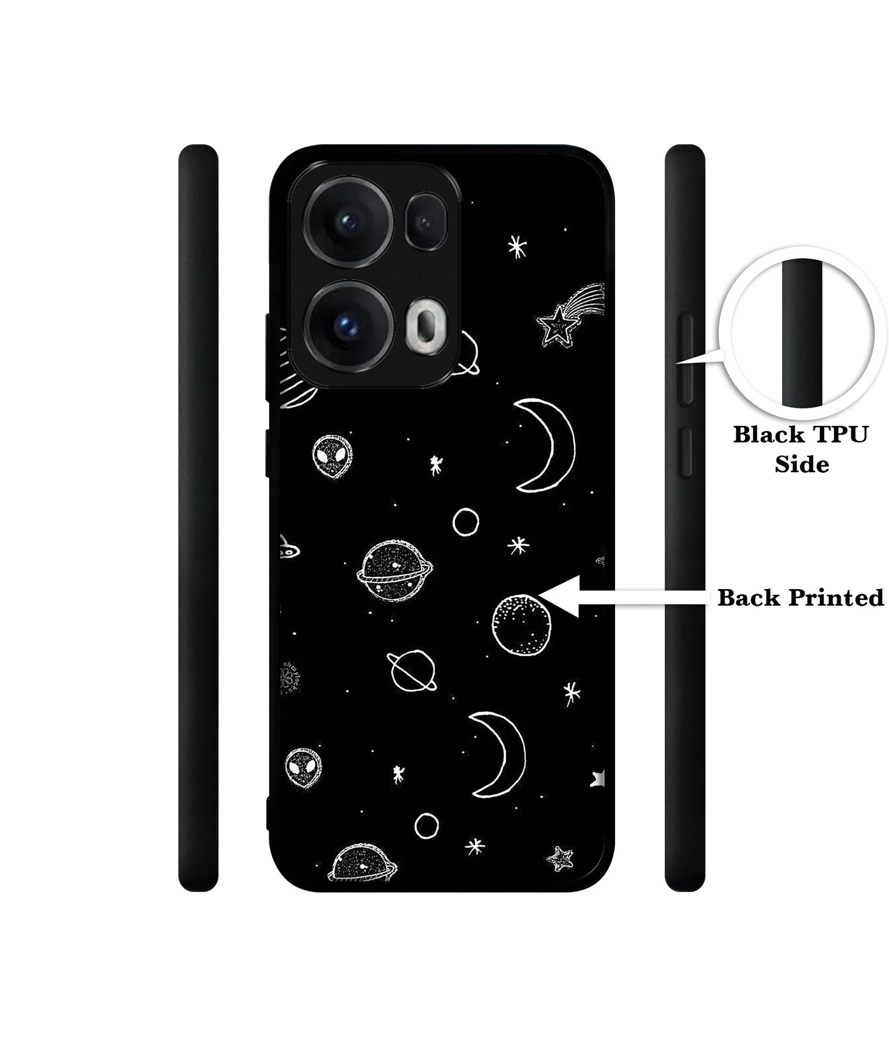 Space Stars Universe Designer 2D Printed Back Case Cover for Oppo Reno13 Pro 5G