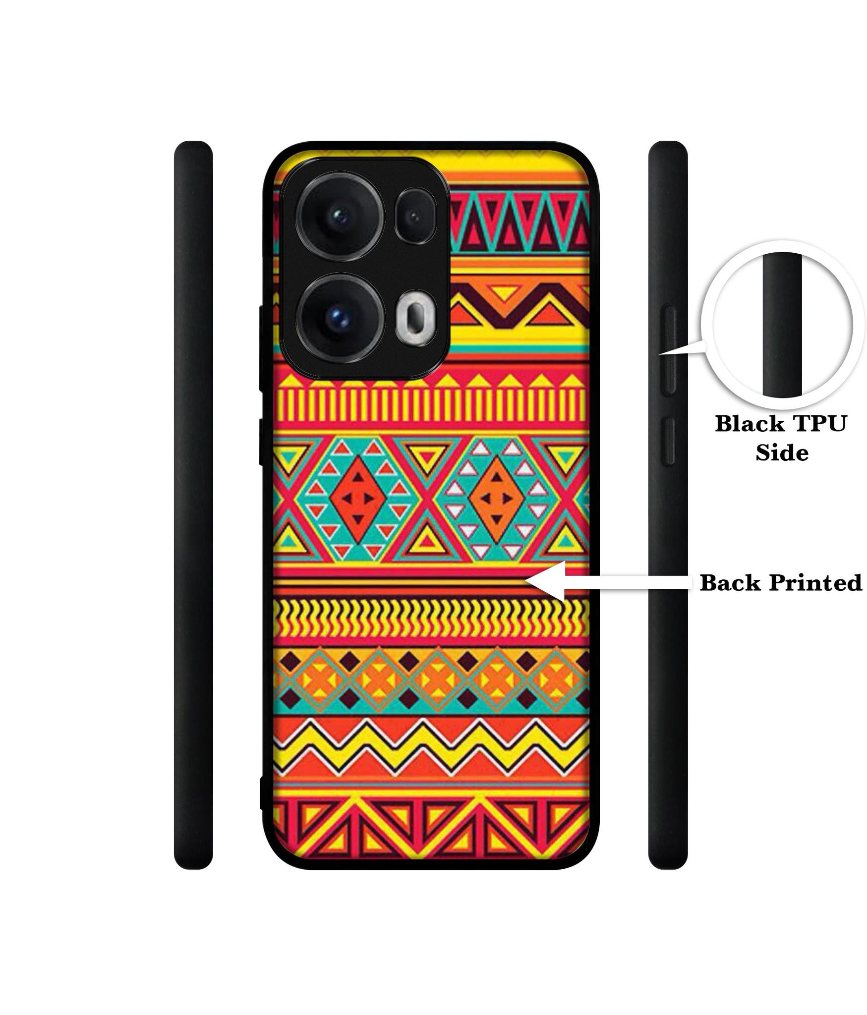 Artistic Rangoli Designer 2D Printed Back Case Cover for Oppo Reno13 Pro 5G