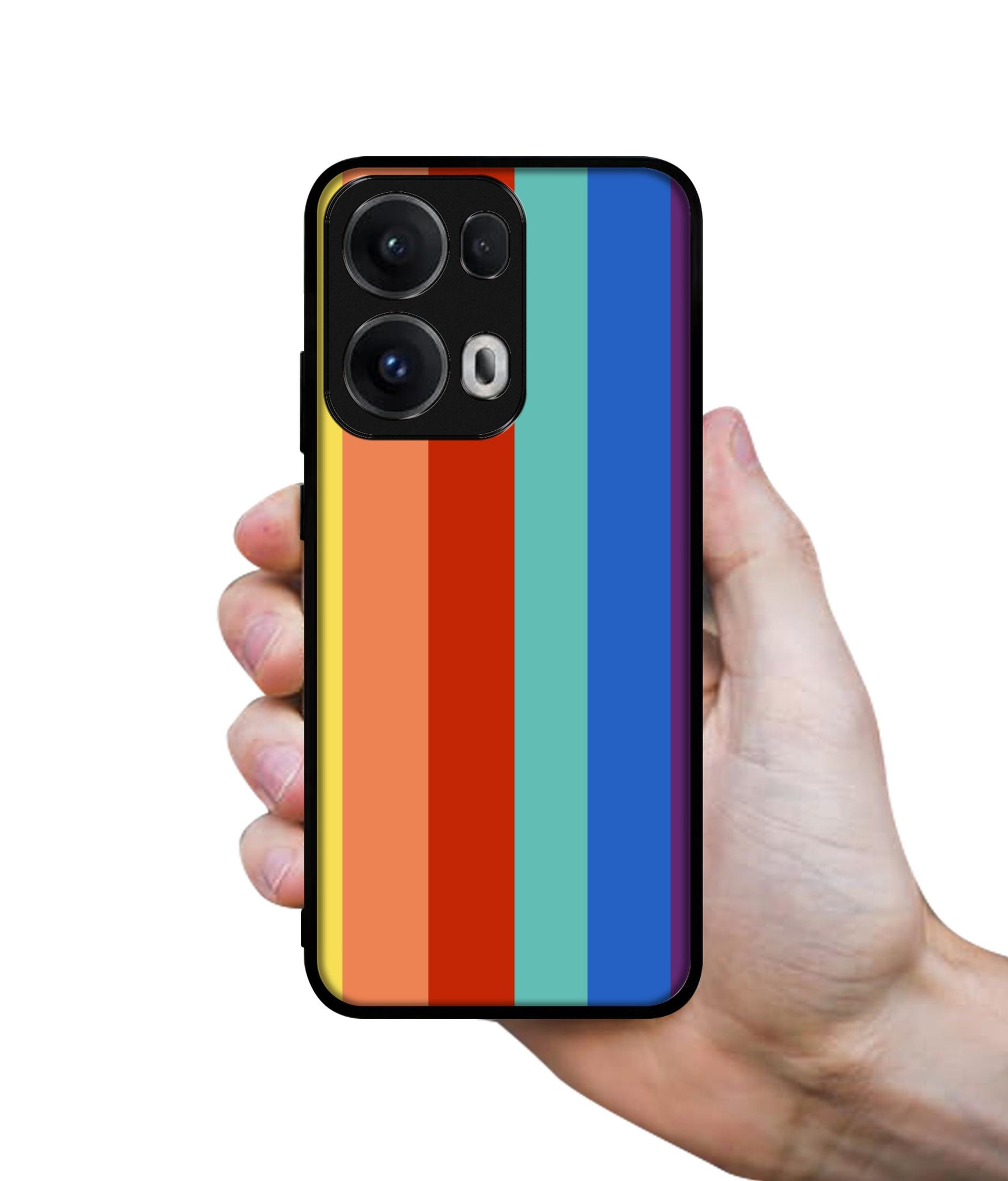 Rainbow Colors Designer 2D Printed Back Case Cover for Oppo Reno13 Pro 5G