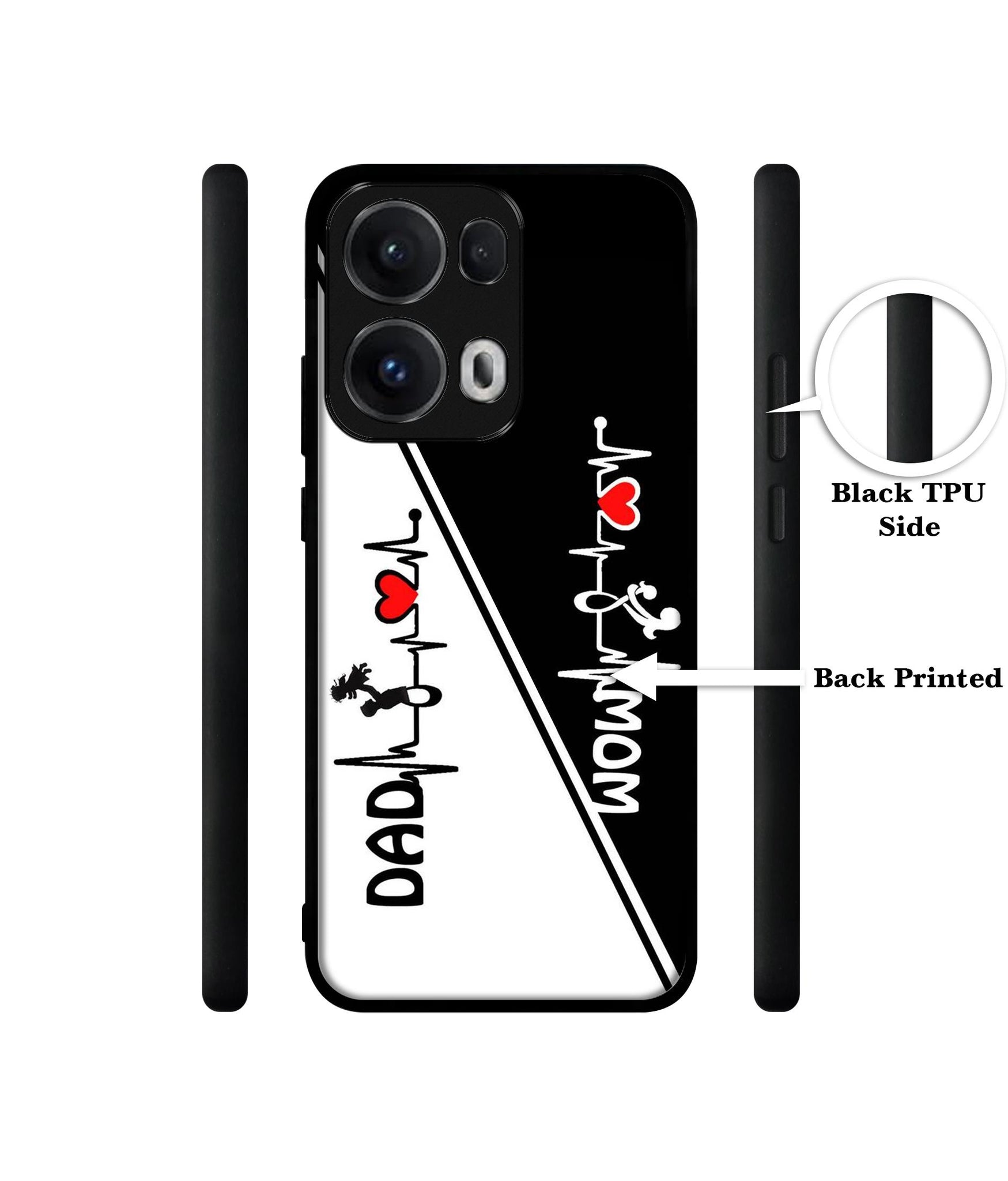 Mom and Dad Lover Designer 2D Printed Back Case Cover for Oppo Reno13 Pro 5G