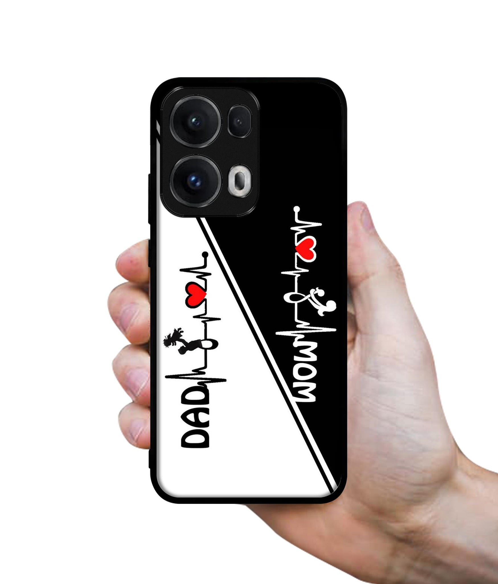 Mom and Dad Lover Designer 2D Printed Back Case Cover for Oppo Reno13 Pro 5G