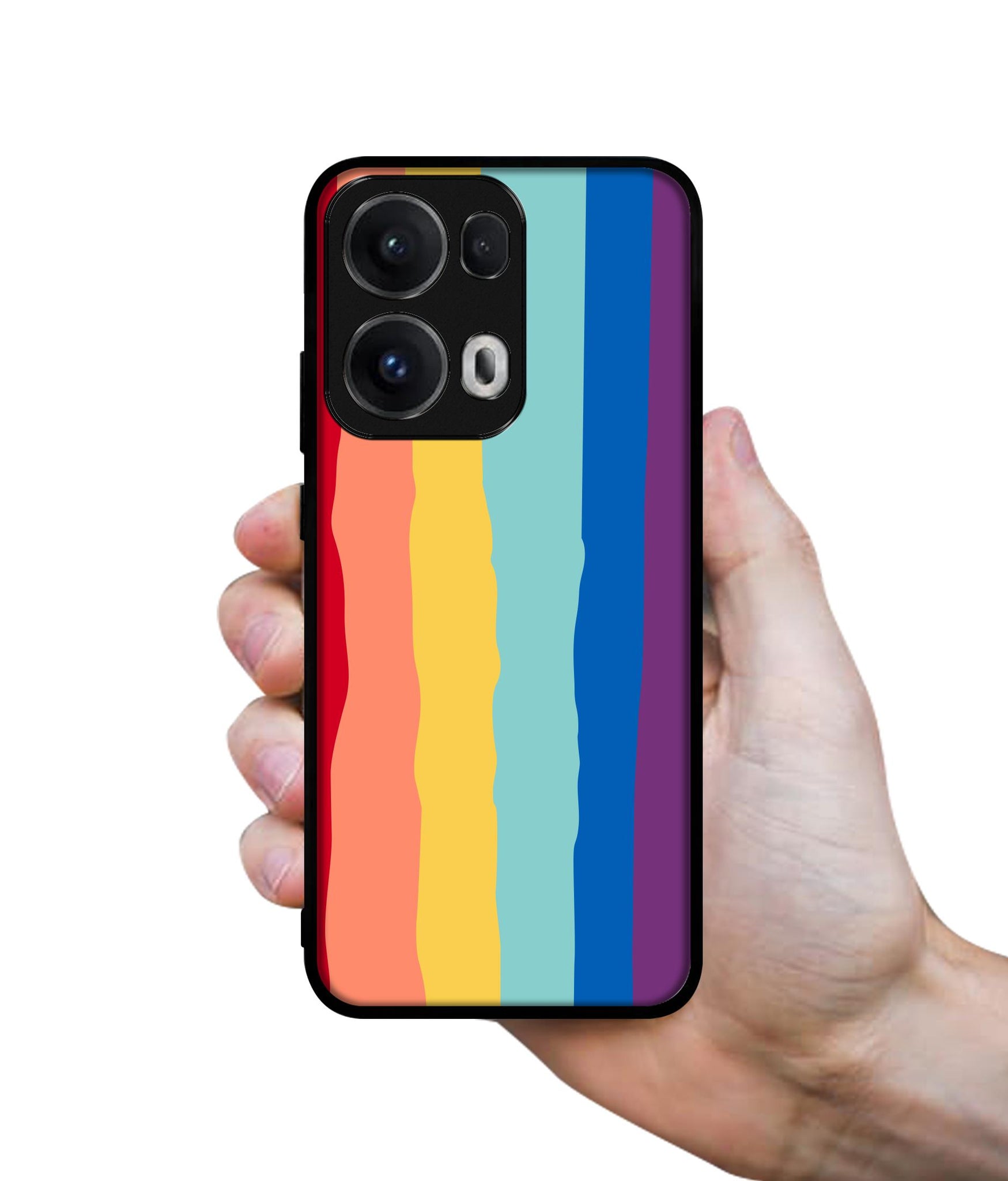 Rainbow Designer 2D Printed Back Case Cover for Oppo Reno13 Pro 5G