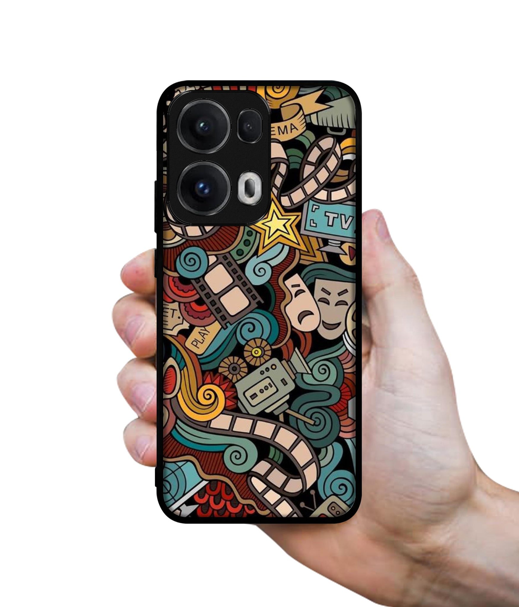 Movies Designer 2D Printed Back Case Cover for Oppo Reno13 Pro 5G