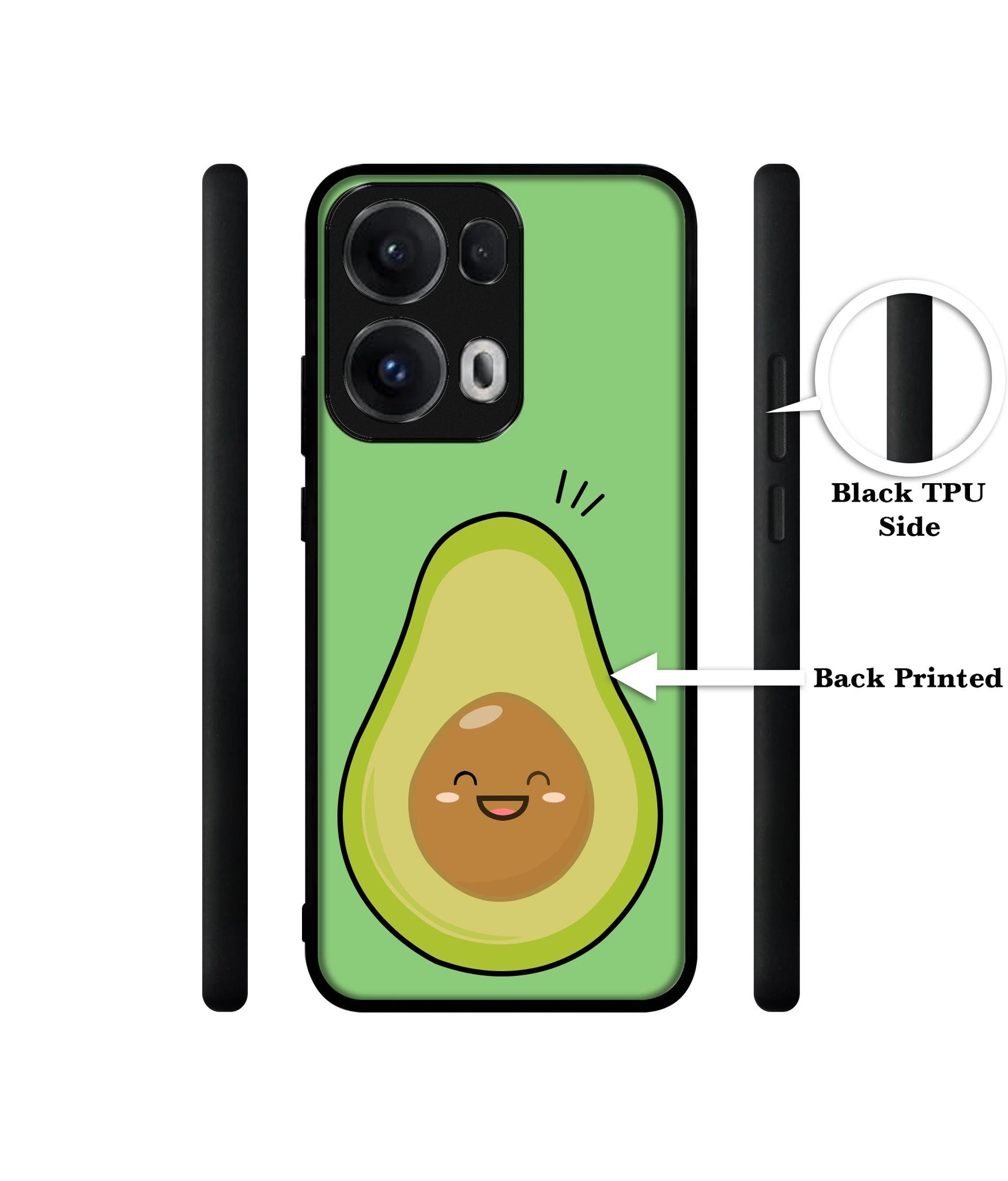 Avocados Designer 2D Printed Back Case Cover for Oppo Reno13 Pro 5G
