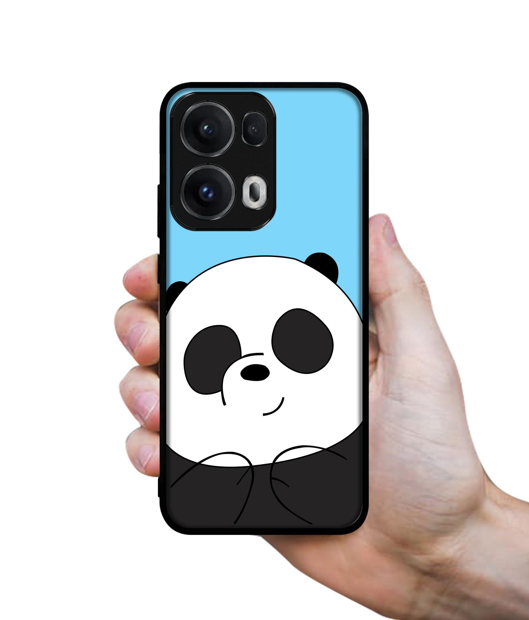 Cute Panda Designer 2D Printed Back Case Cover for Oppo Reno13 Pro 5G
