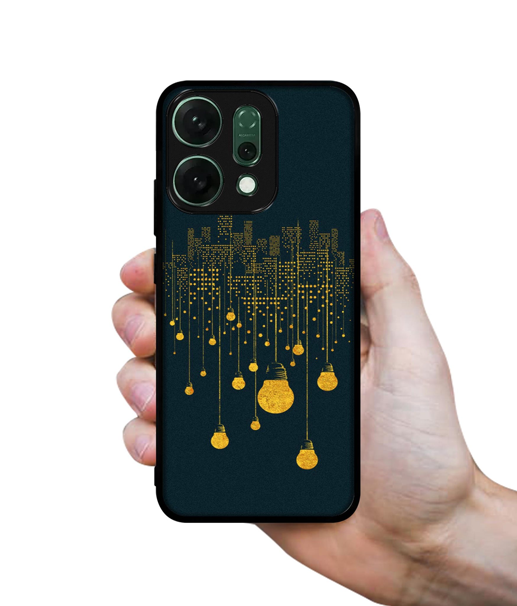 City Light Pattern Designer 2D Printed Back Case Cover for Oppo Reno14 5G