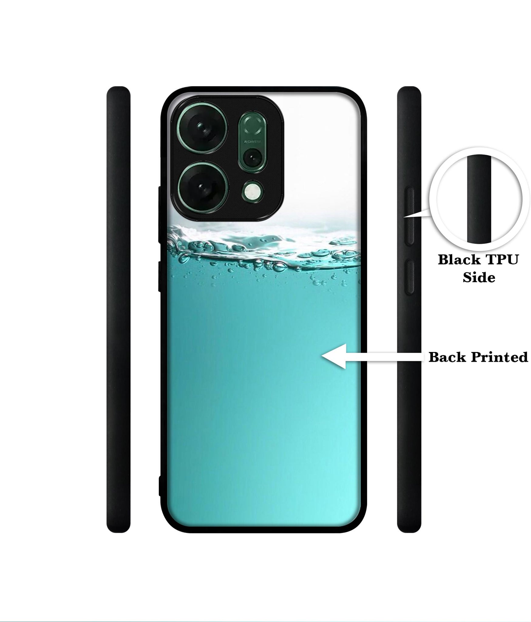 Half Fill Designer 2D Printed Back Case Cover for Oppo Reno14 5G