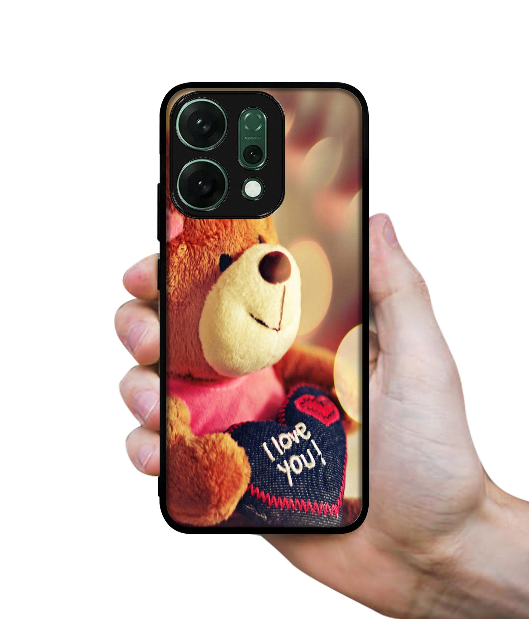 Teddy Bear Designer 2D Printed Back Case Cover for Oppo Reno14 5G