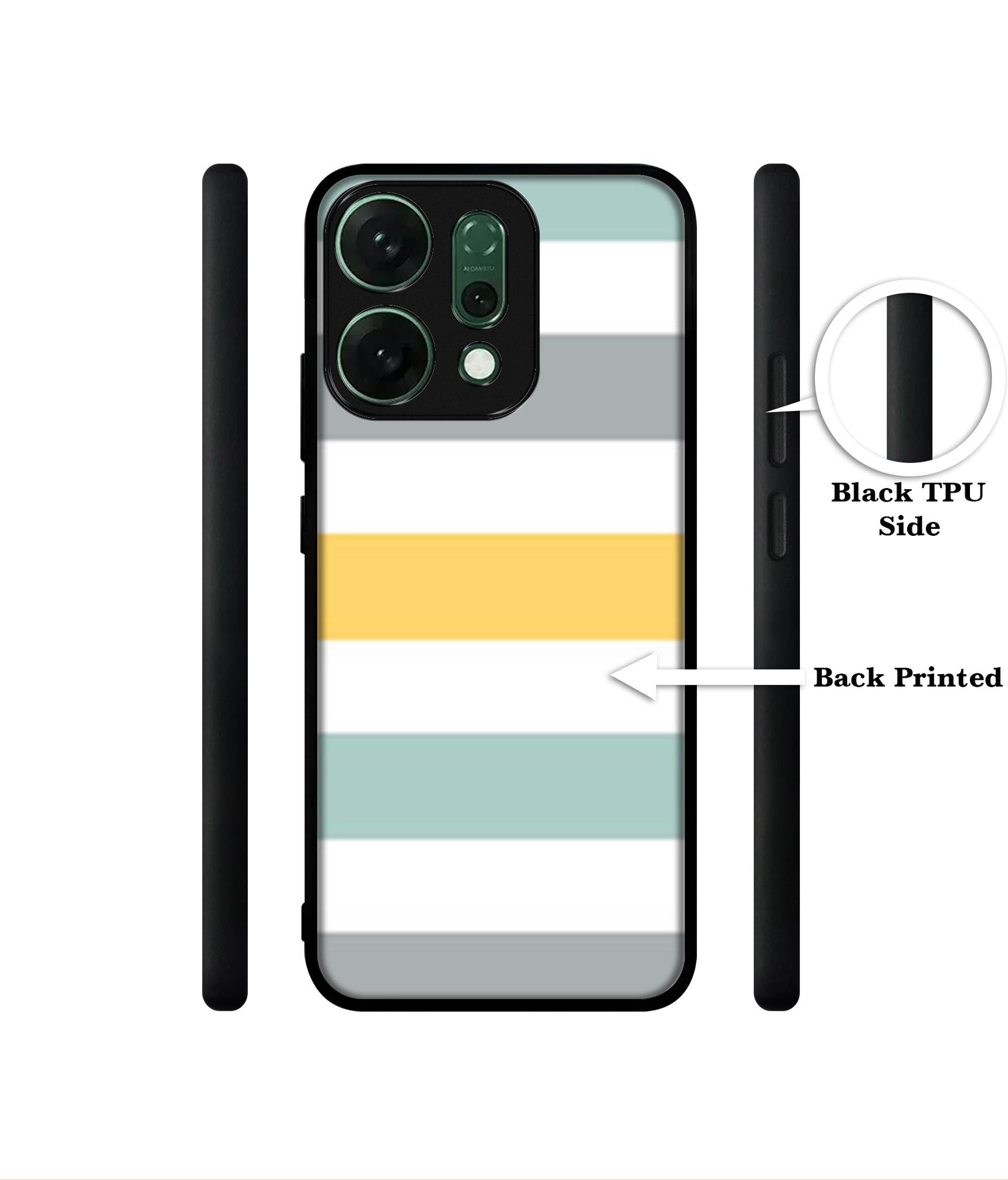 Line Texture Designer 2D Printed Back Case Cover for Oppo Reno14 5G