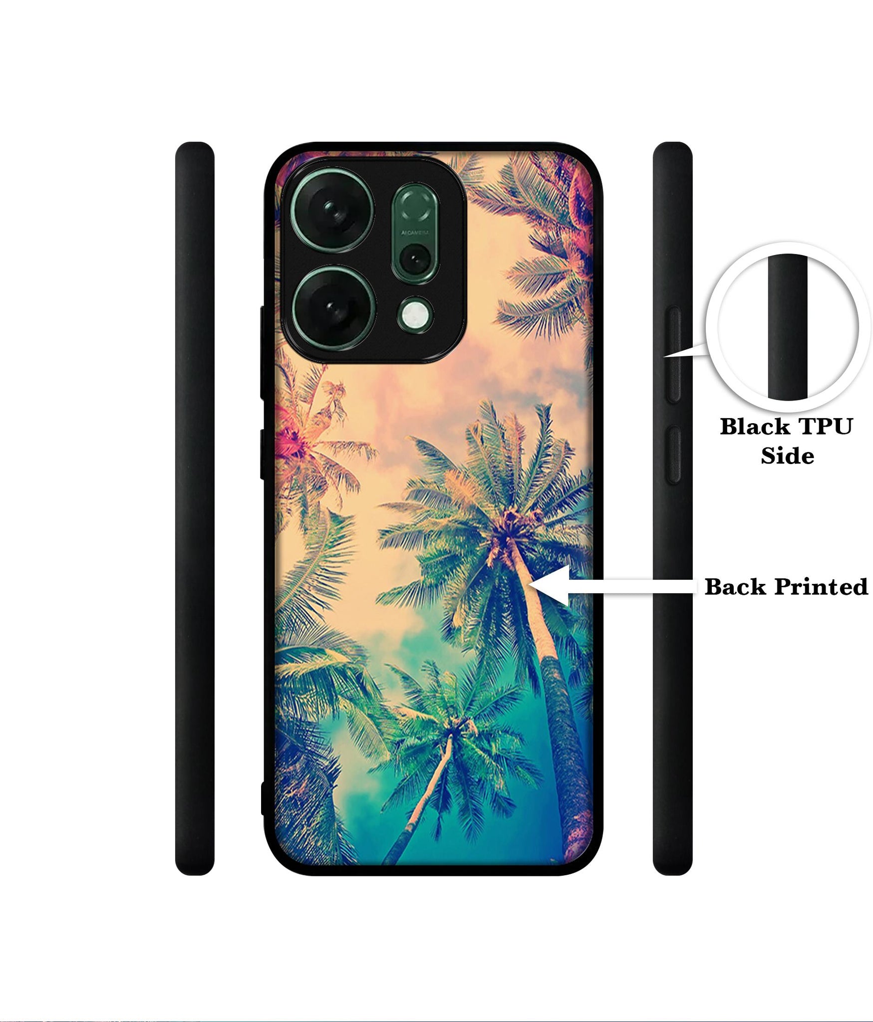 Trees Designer 2D Printed Back Case Cover for Oppo Reno14 5G