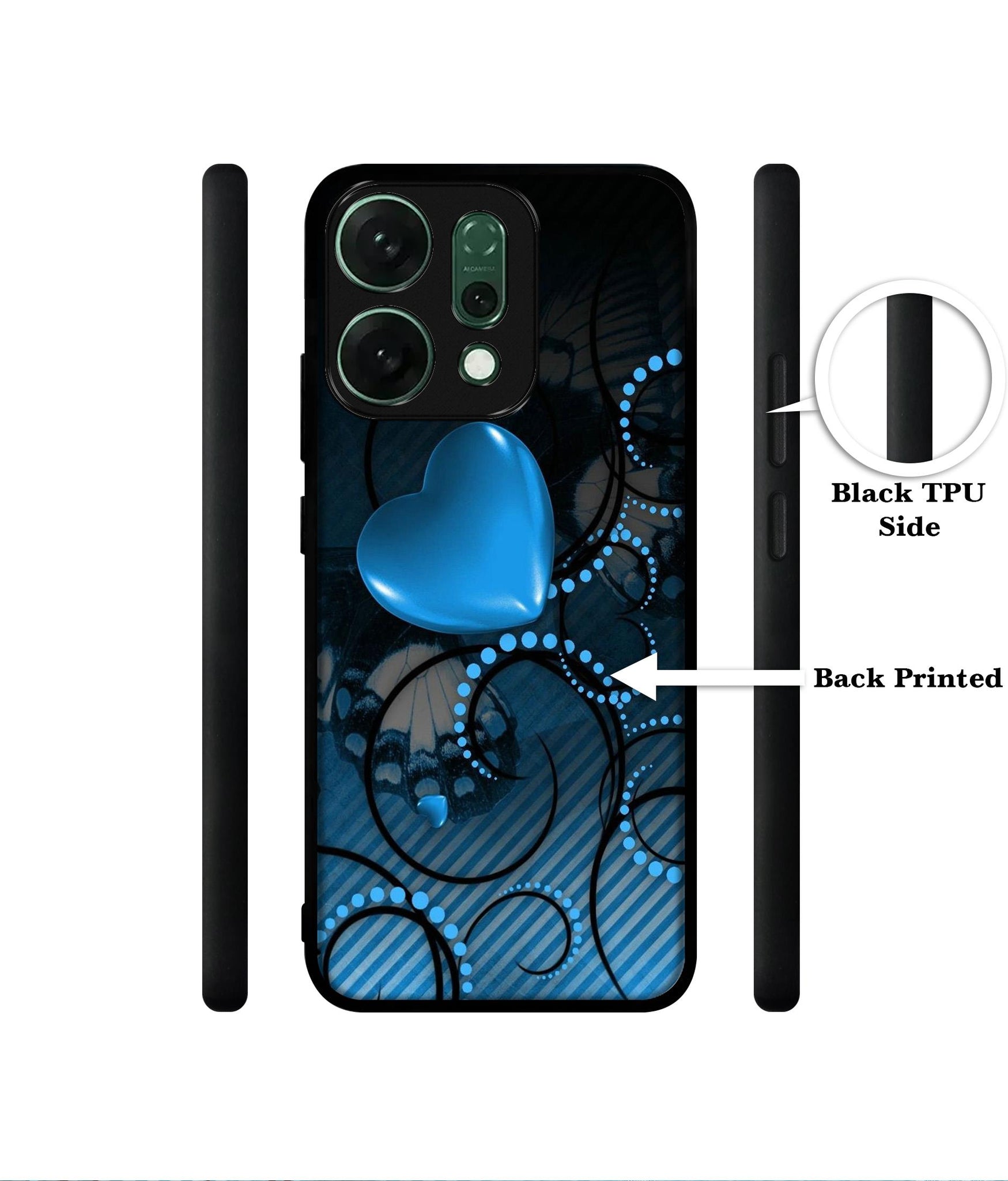Hart Designer 2D Printed Back Case Cover for Oppo Reno14 5G