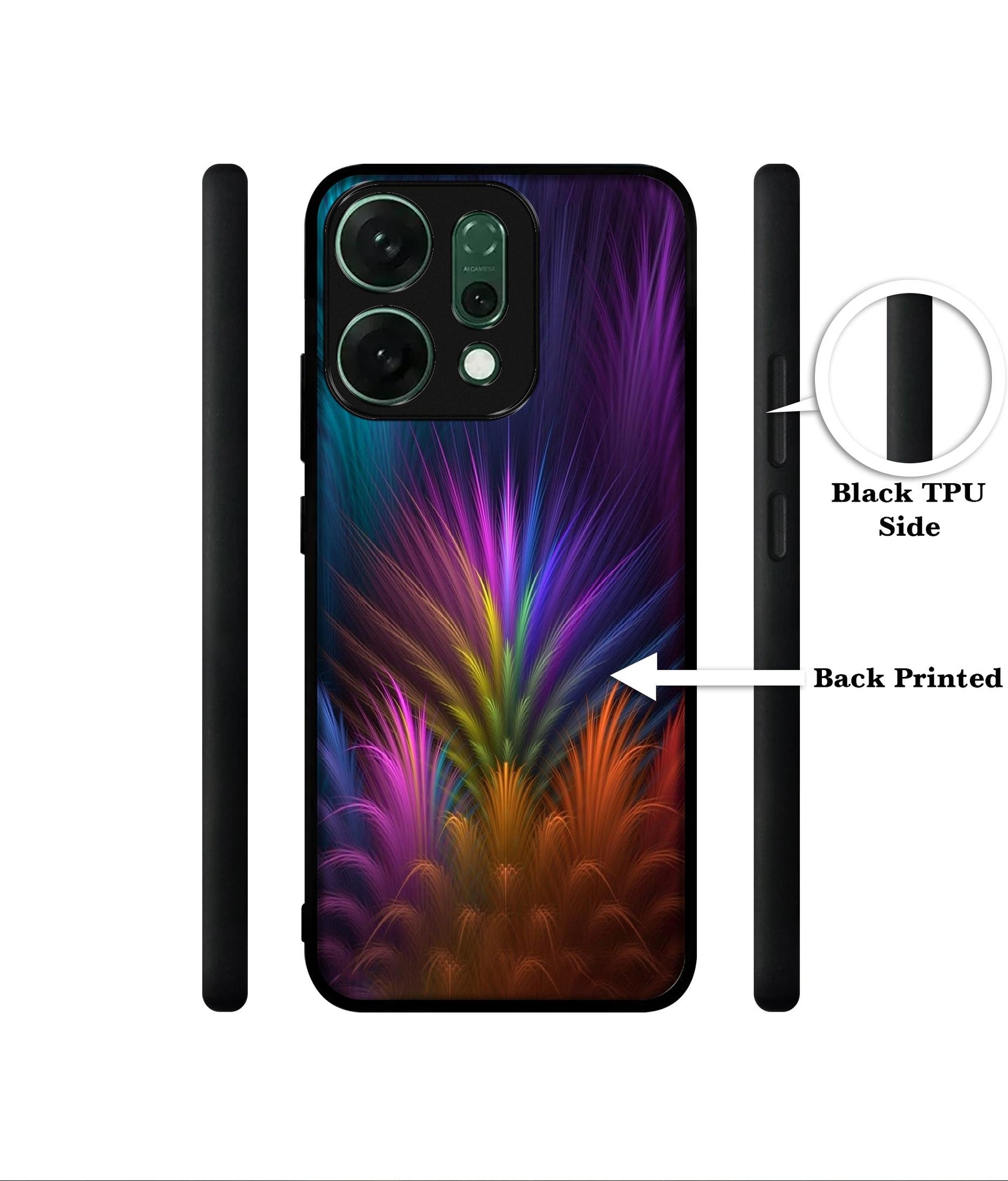 Multicoloured Designer 2D Printed Back Case Cover for Oppo Reno14 5G
