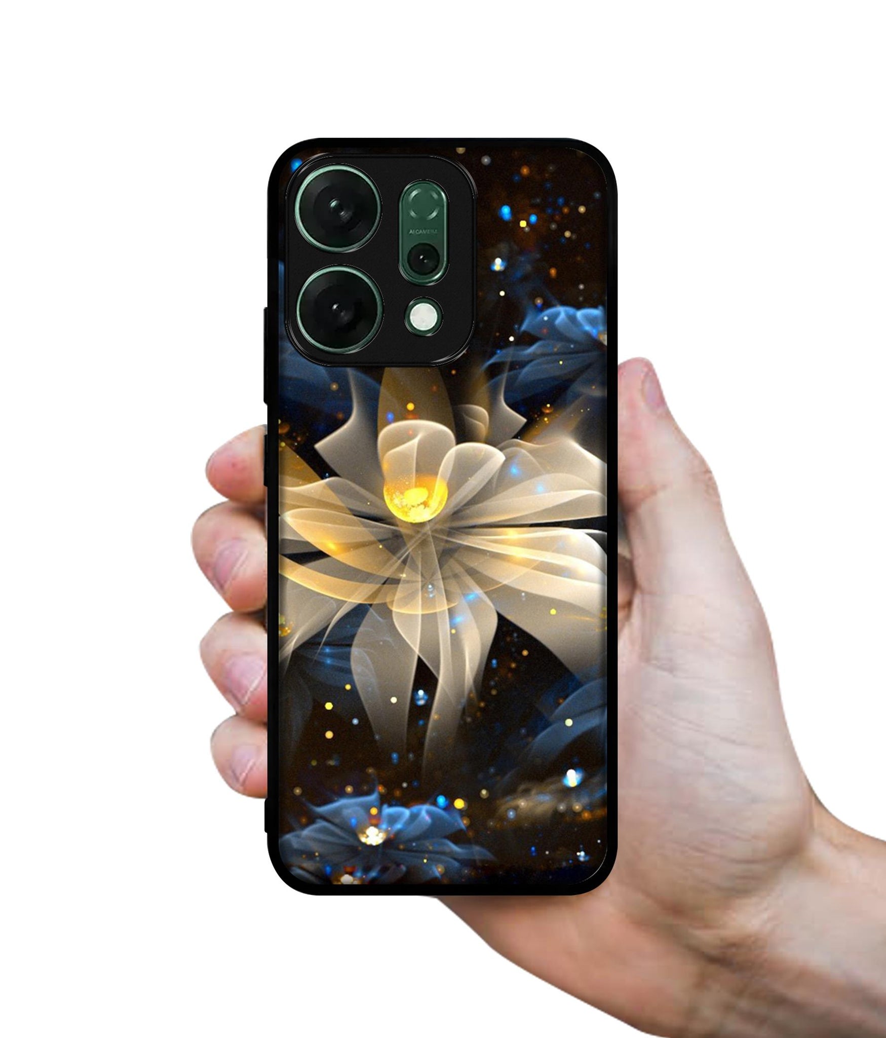 Art Flower Designer 2D Printed Back Case Cover for Oppo Reno14 5G