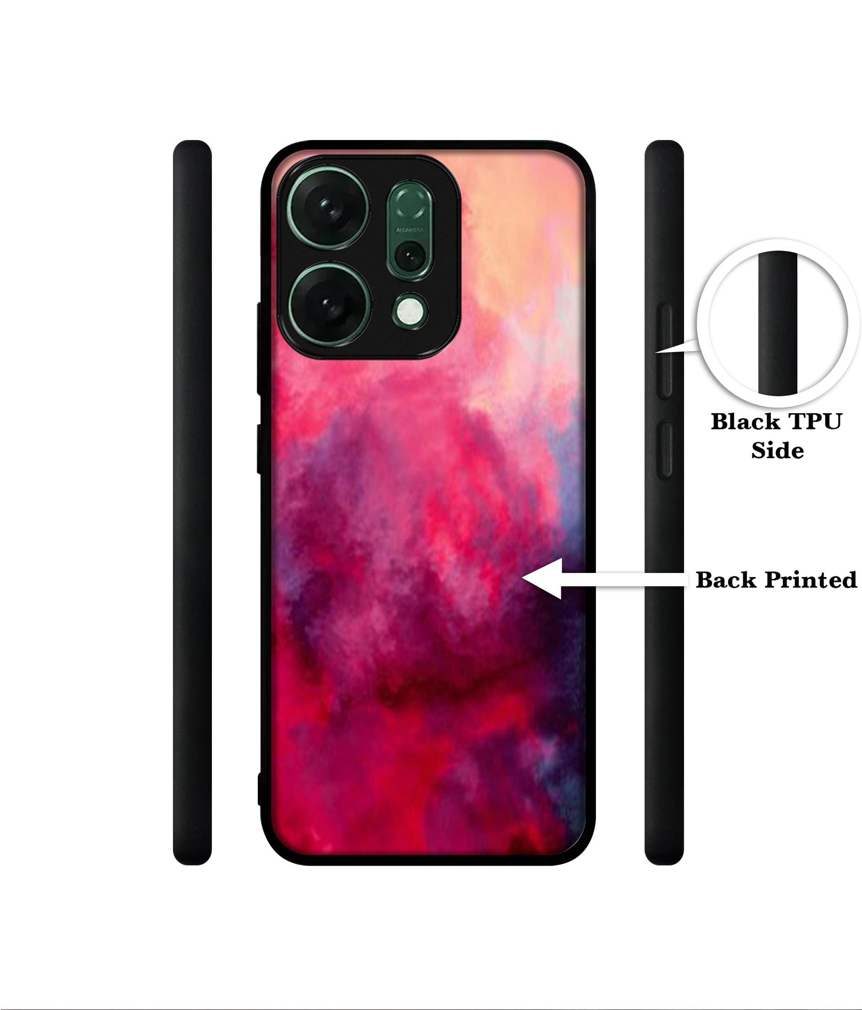 Holi Color Designer 2D Printed Back Case Cover for Oppo Reno14 5G