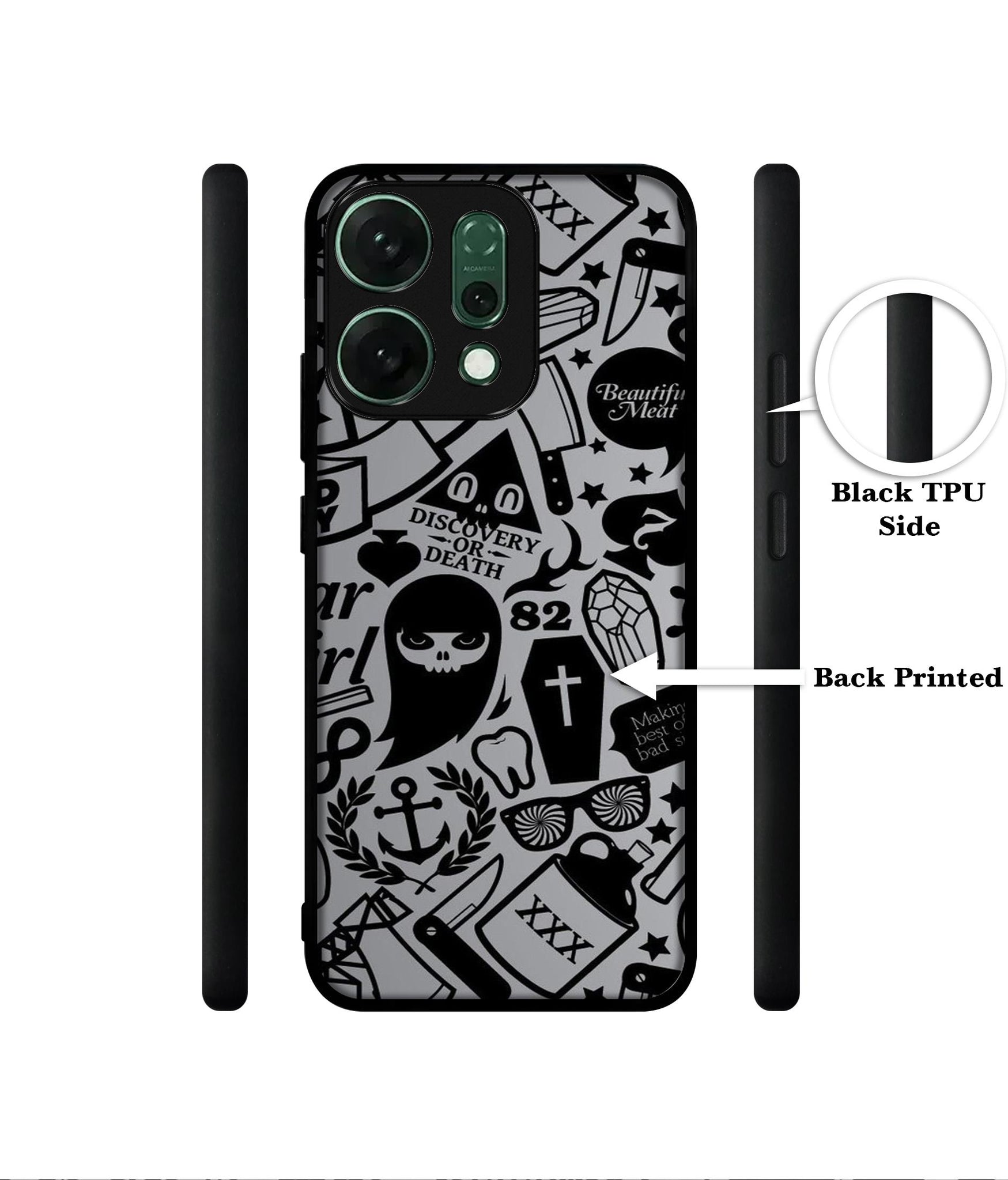 Discover Or Death Designer 2D Printed Back Case Cover for Oppo Reno14 Pro 5G
