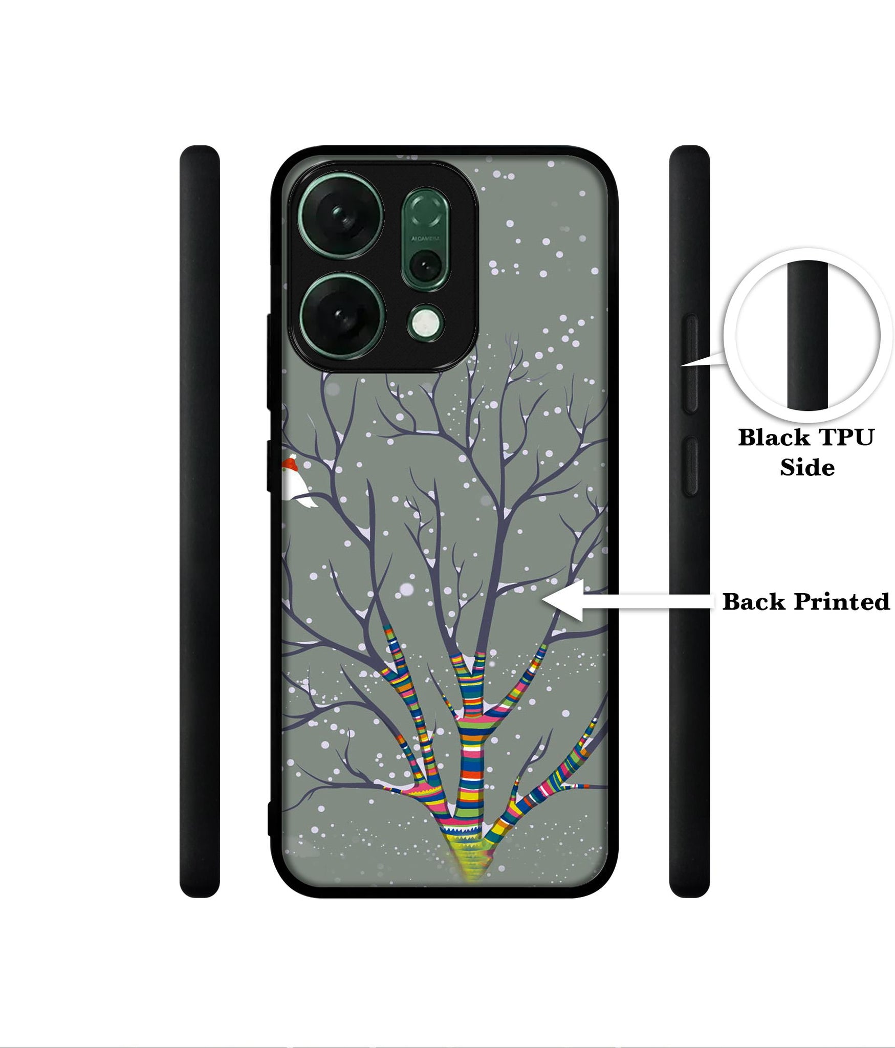 Winter Pattern Print Designer 2D Printed Back Case Cover for Oppo Reno14 Pro 5G