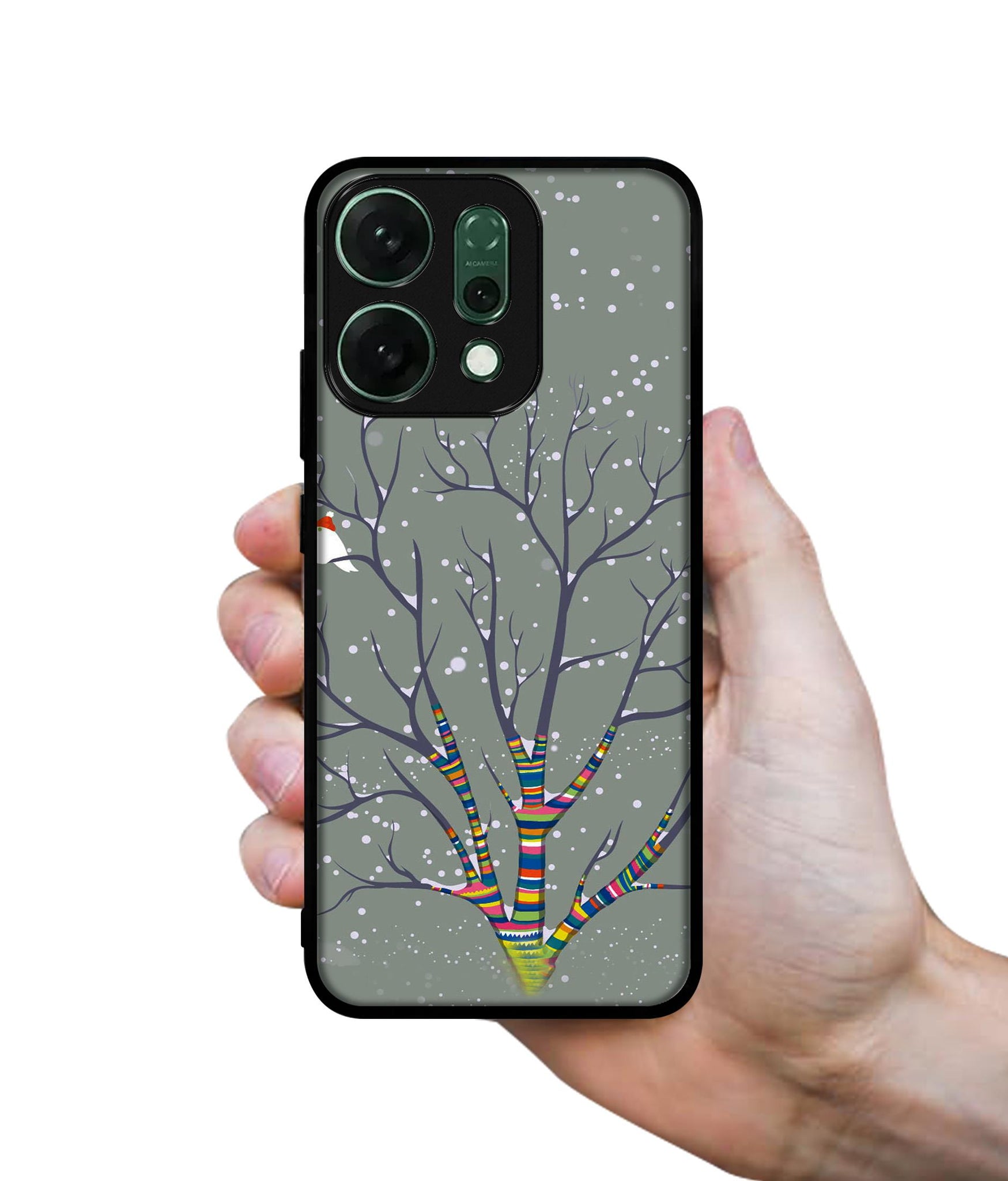 Winter Pattern Print Designer 2D Printed Back Case Cover for Oppo Reno14 Pro 5G