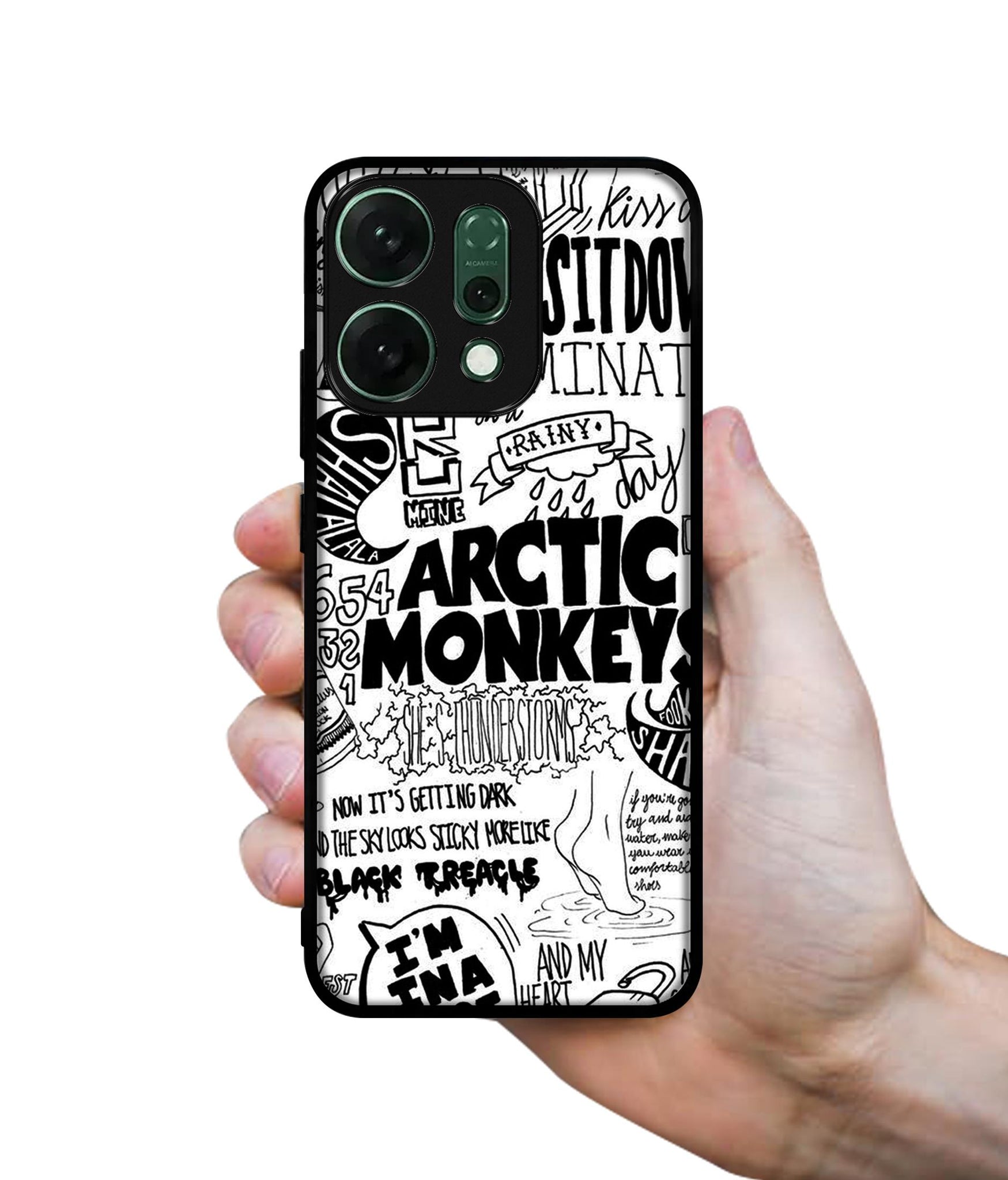 Arctic Monkeys Pattern Designer 2D Printed Back Case Cover for Oppo Reno14 Pro 5G