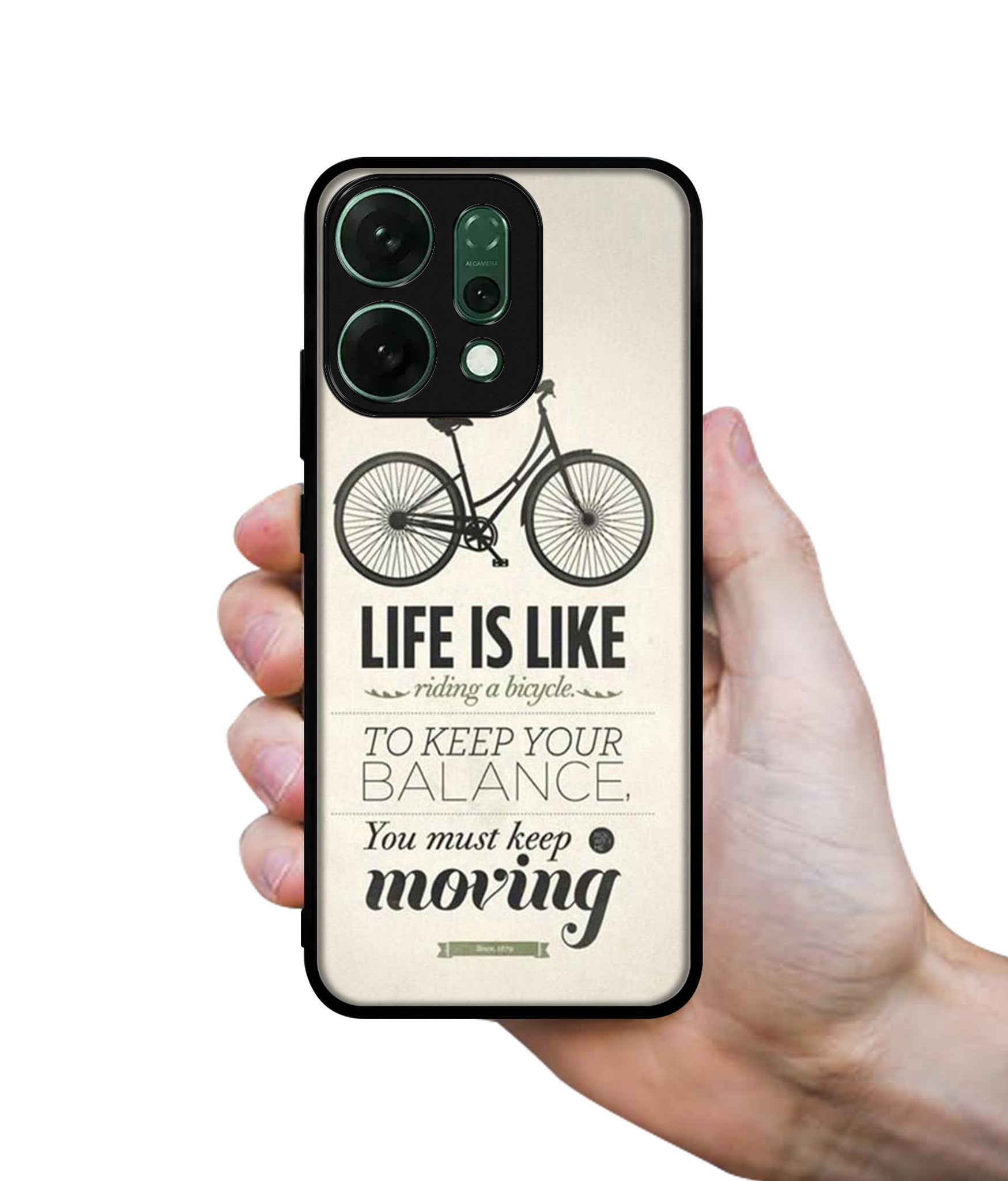 Life is Like Moving Designer 2D Printed Back Case Cover for Oppo Reno14 Pro 5G
