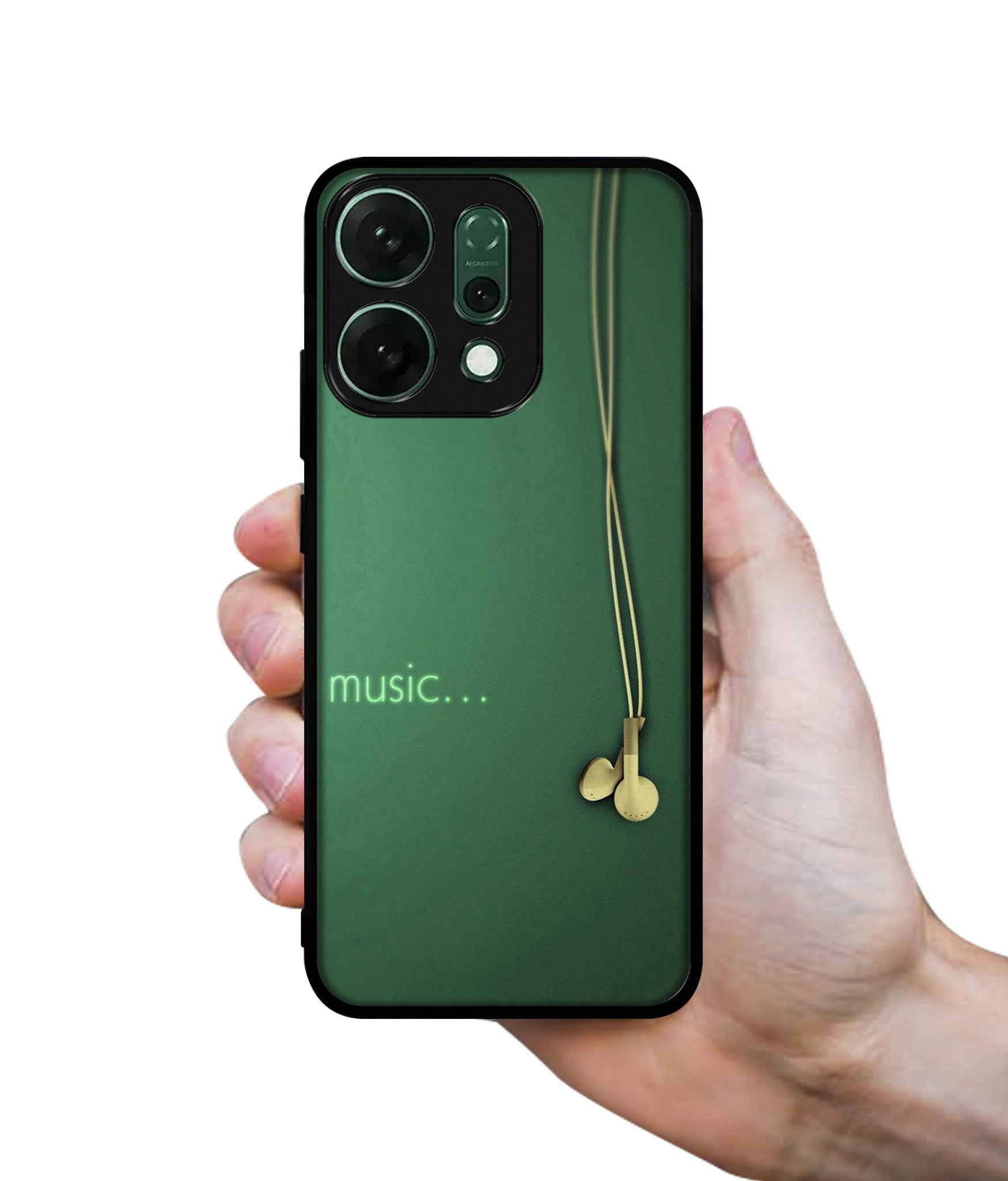 Headphone Music Designer 2D Printed Back Case Cover for Oppo Reno14 Pro 5G