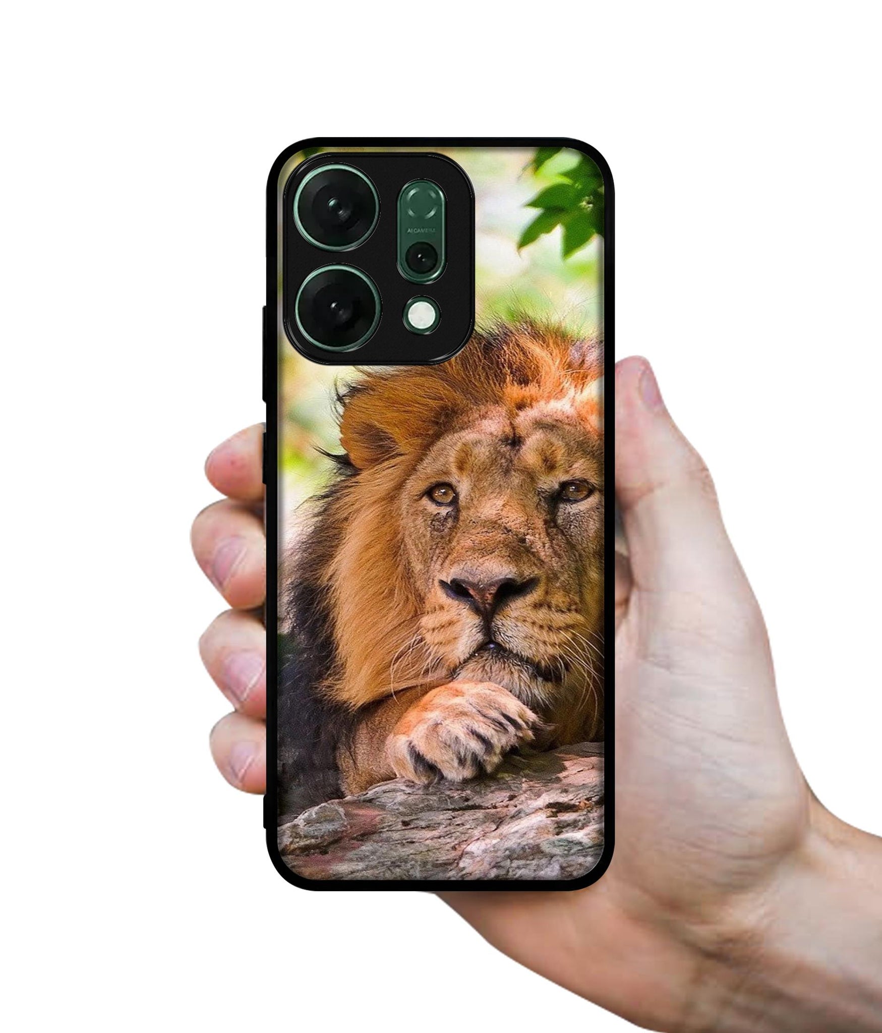 Tiger Pattern Print Designer 2D Printed Back Case Cover for Oppo Reno14 Pro 5G