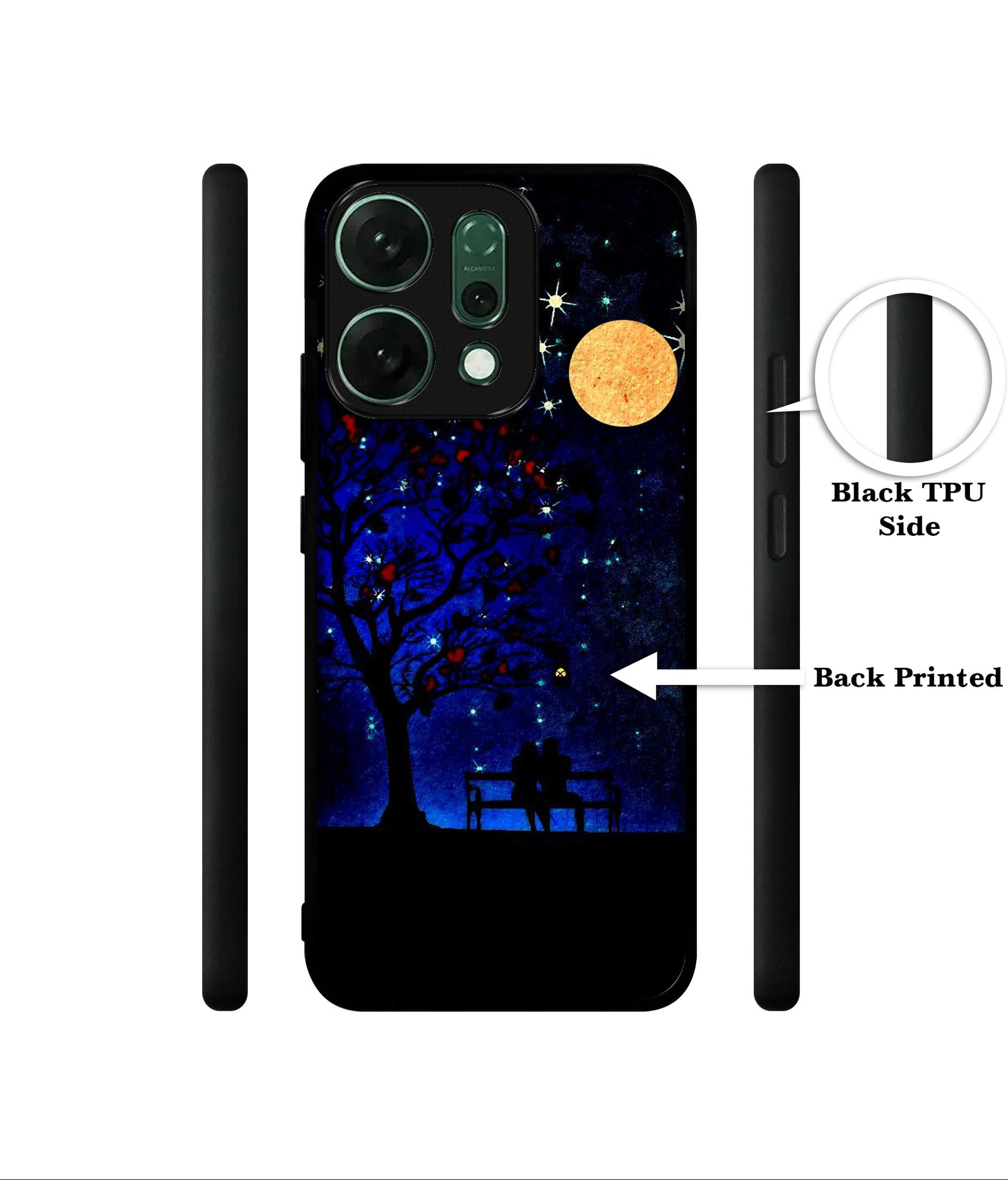 Blue Sky Designer 2D Printed Back Case Cover for Oppo Reno14 Pro 5G