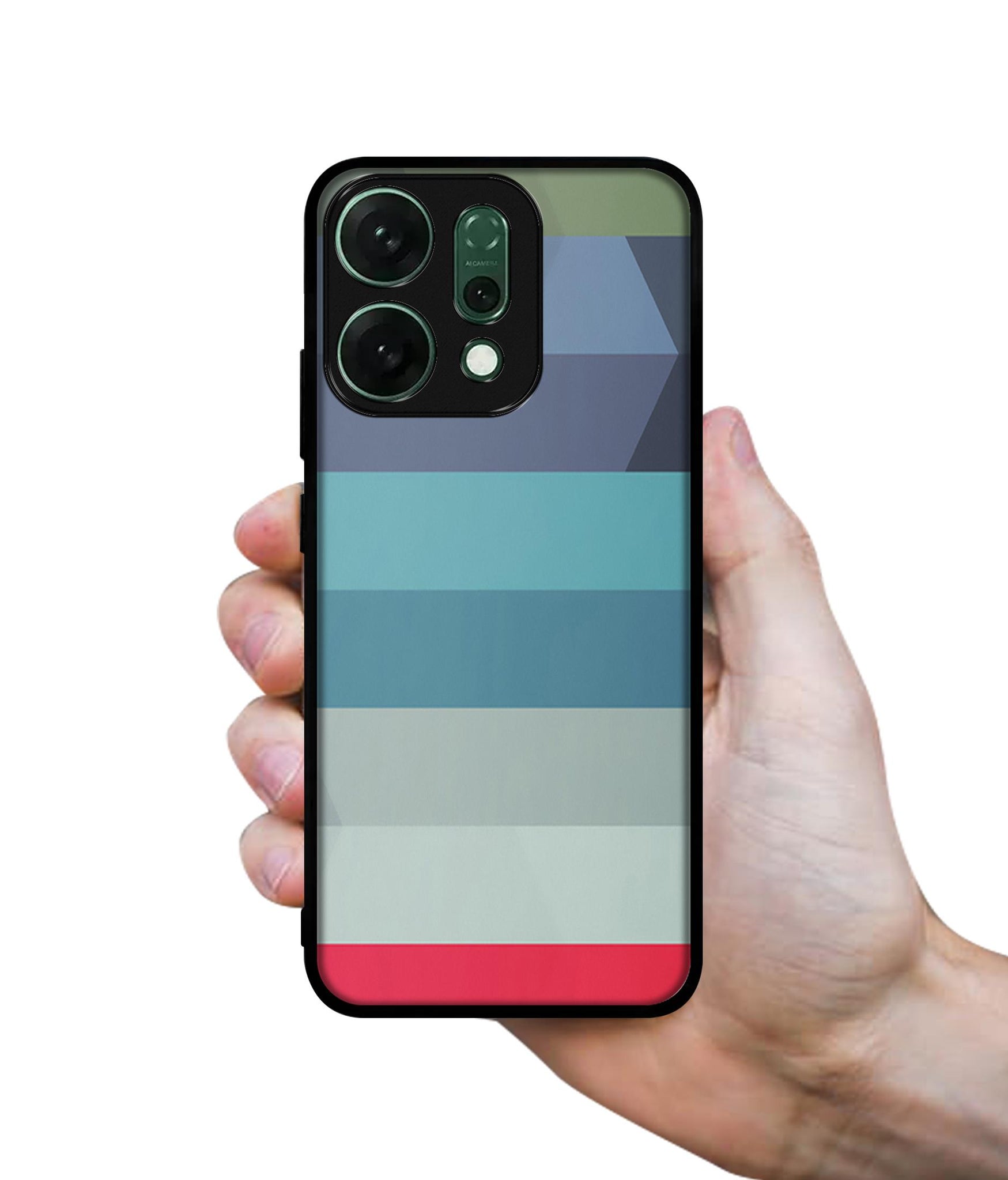Colorful Lines Designer 2D Printed Back Case Cover for Oppo Reno14 Pro 5G