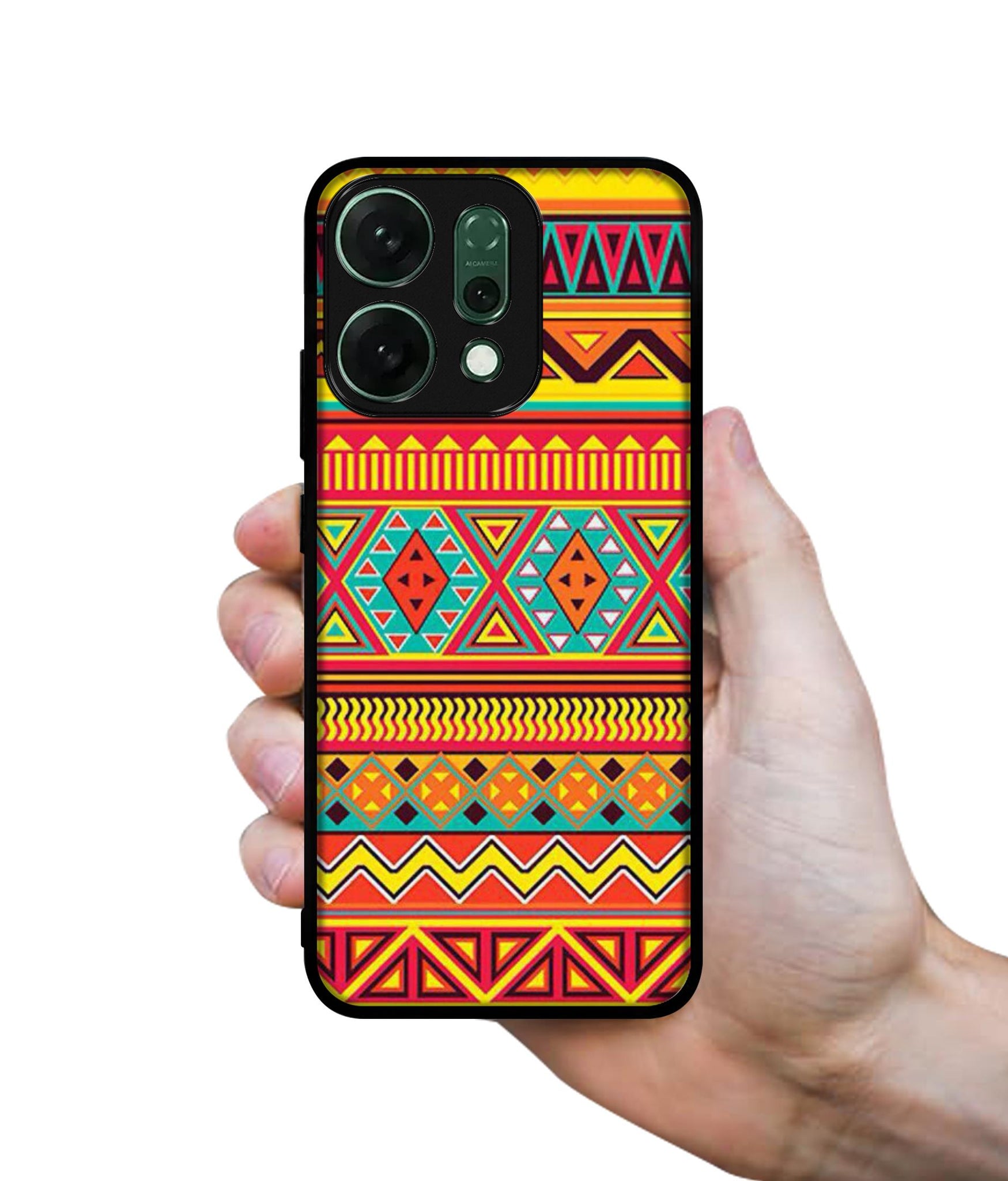 Artistic Rangoli Designer 2D Printed Back Case Cover for Oppo Reno14 Pro 5G