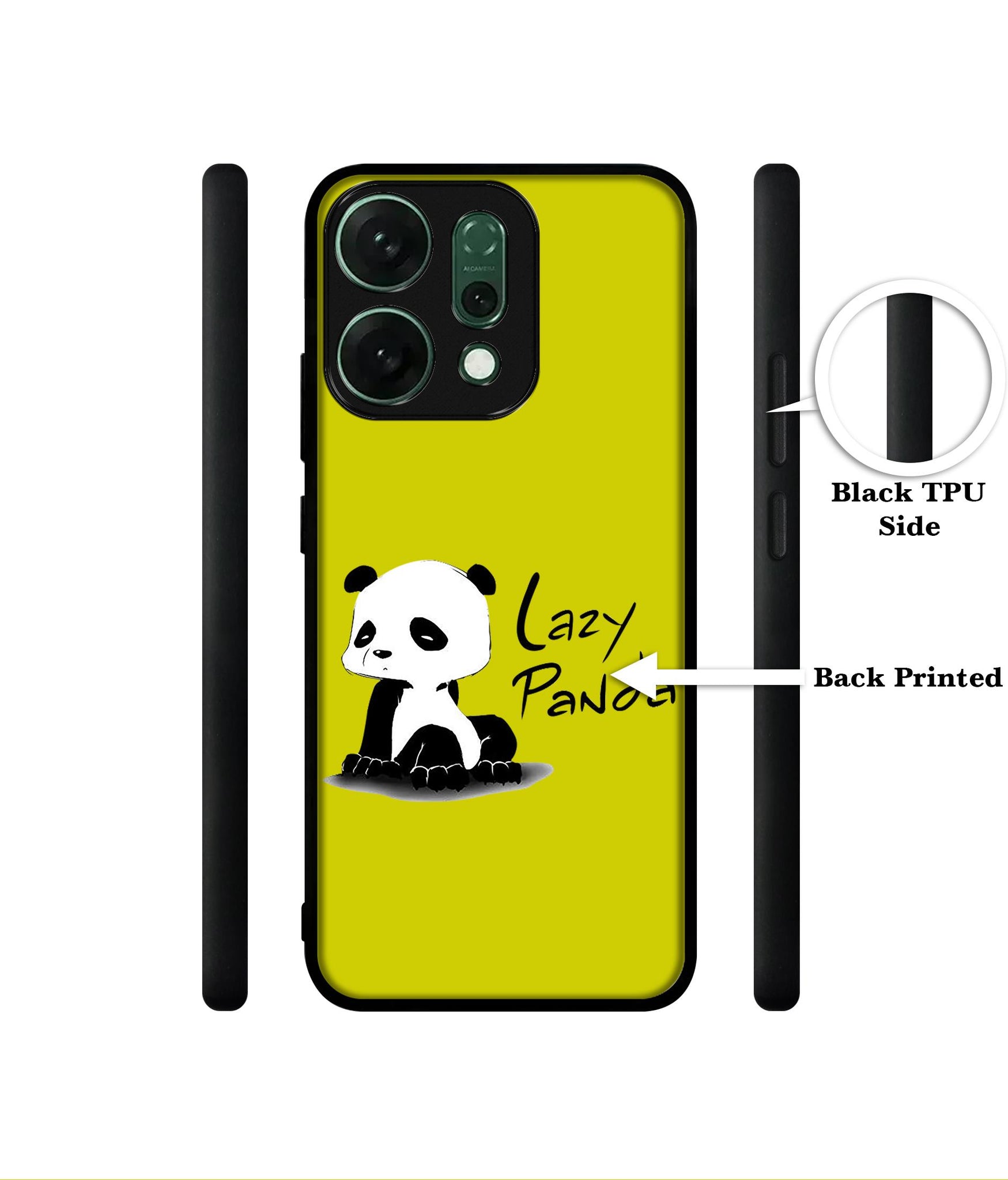 Lazy Panda Designer 2D Printed Back Case Cover for Oppo Reno14 Pro 5G