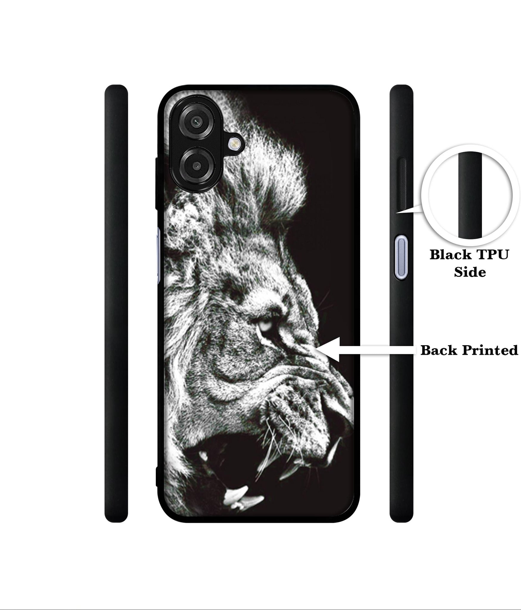 Angry Lion Designer 2D Printed Back Case Cover for Samsung Galaxy A07 4G / F07 4G / M07 4G