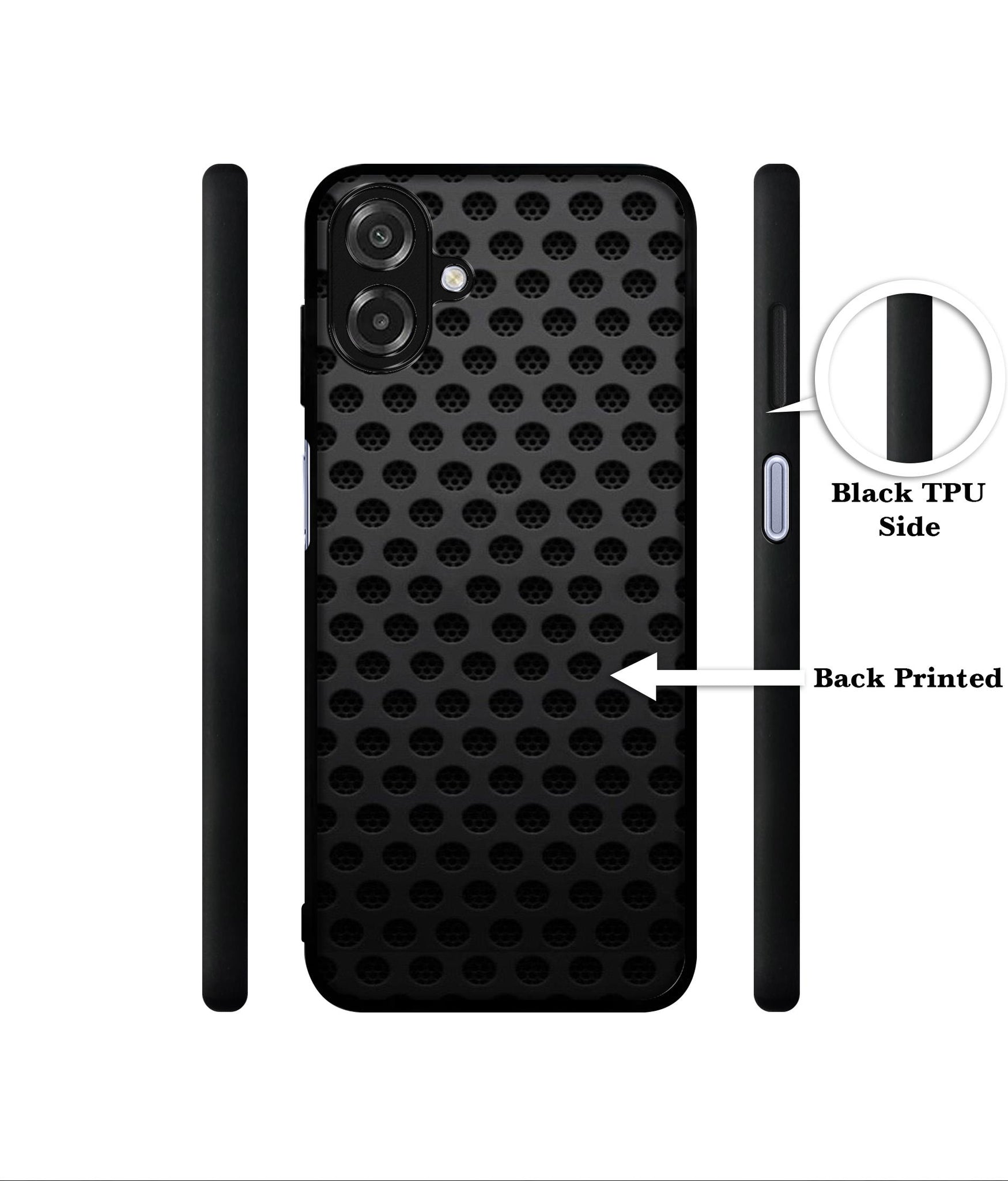 Black Circle Designer 2D Printed Back Case Cover for Samsung Galaxy A07 4G / F07 4G / M07 4G