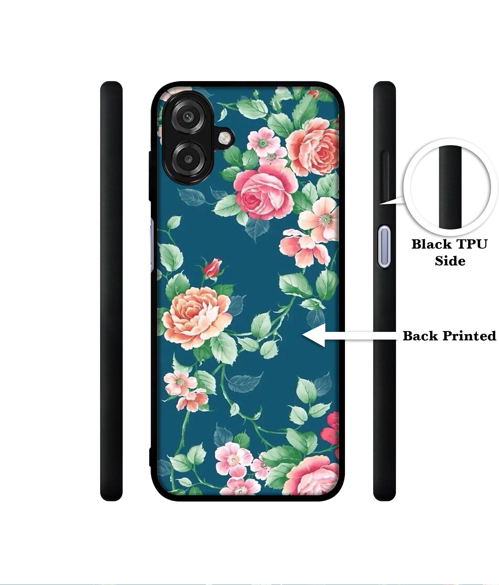 Vintage Floral Designer 2D Printed Back Case Cover for Samsung Galaxy A07 4G / F07 4G / M07 4G