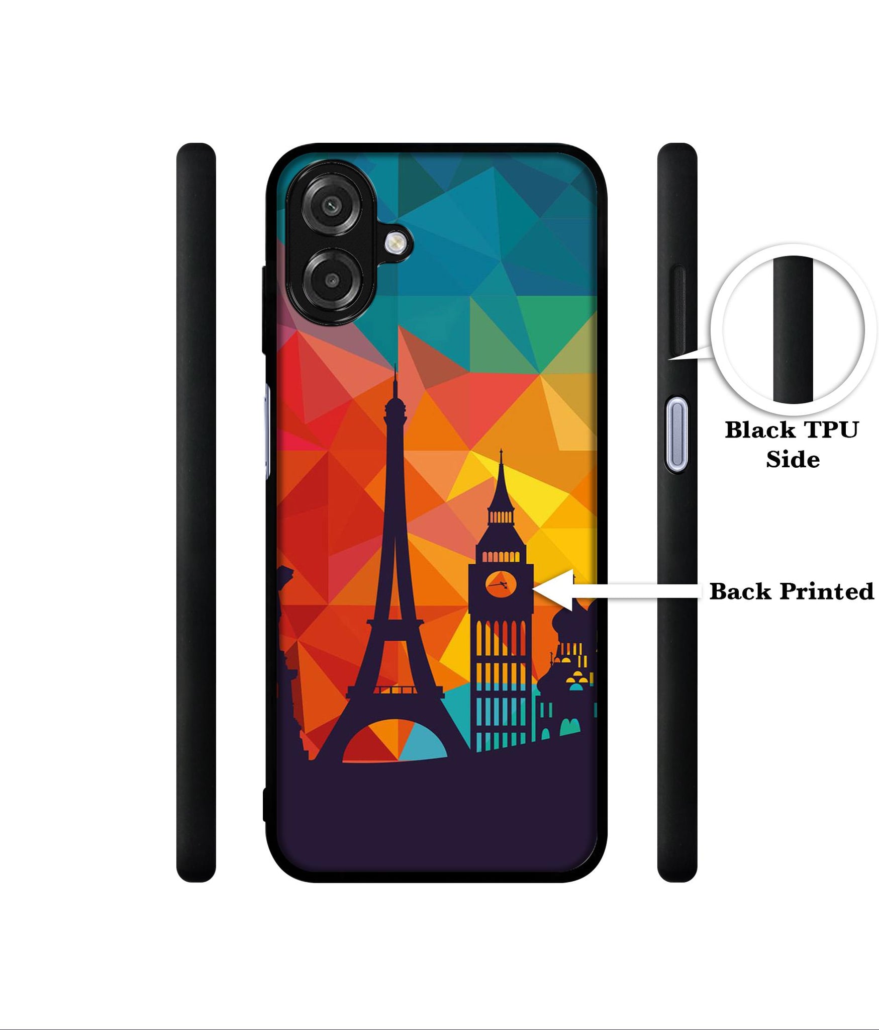 Colored Paris Designer 2D Printed Back Case Cover for Samsung Galaxy A07 4G / F07 4G / M07 4G