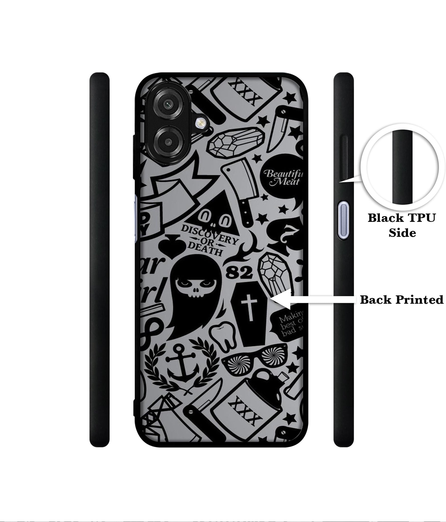 Discover Or Death Designer 2D Printed Back Case Cover for Samsung Galaxy A07 4G / F07 4G / M07 4G
