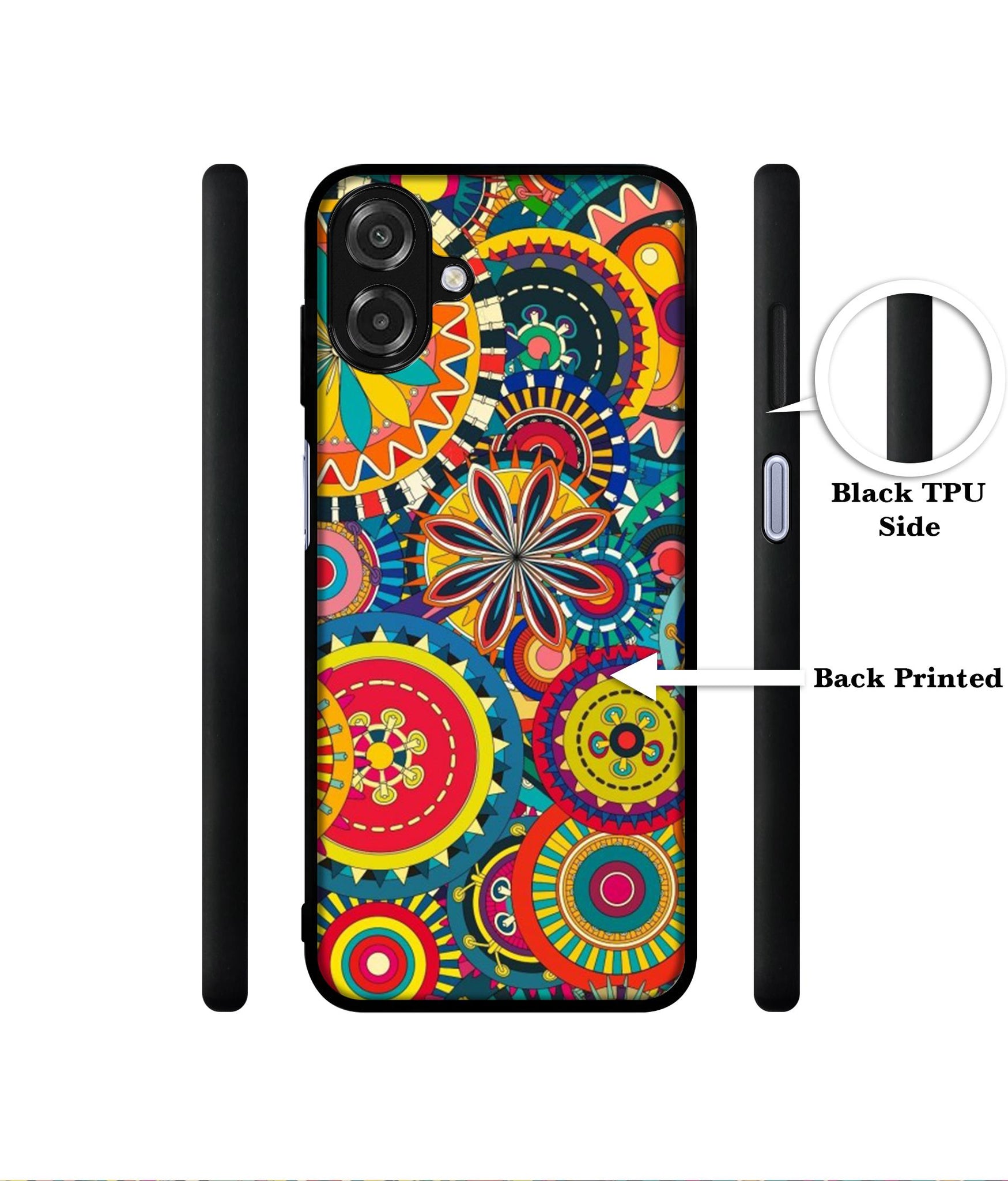 Ring Pattern Print Designer 2D Printed Back Case Cover for Samsung Galaxy A07 4G / F07 4G / M07 4G