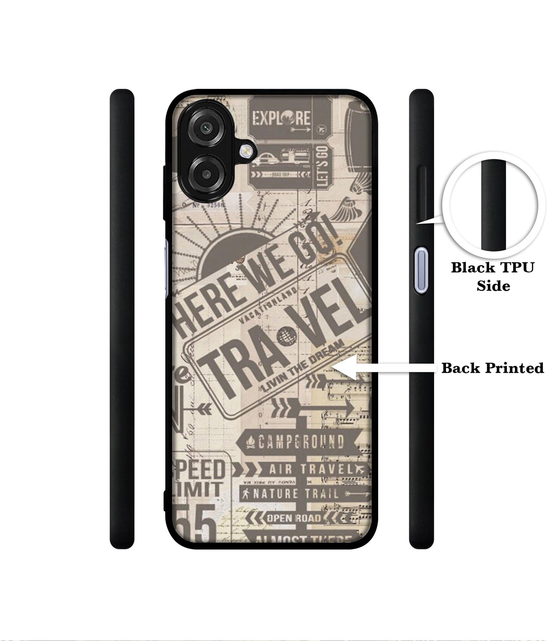 Travel Designer 2D Printed Back Case Cover for Samsung Galaxy A07 4G / F07 4G / M07 4G