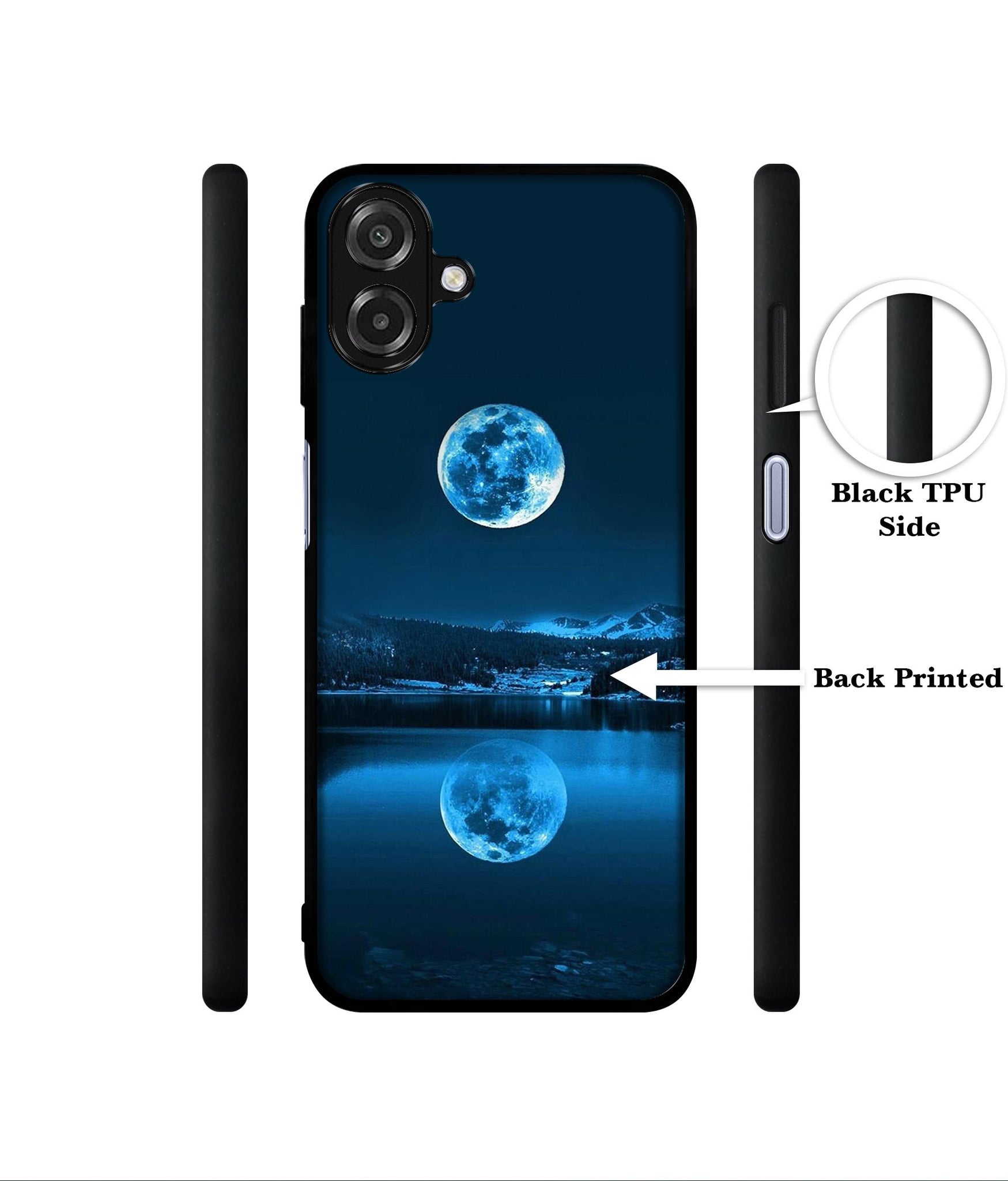Moon Pattern Print Designer 2D Printed Back Case Cover for Samsung Galaxy A07 4G / F07 4G / M07 4G