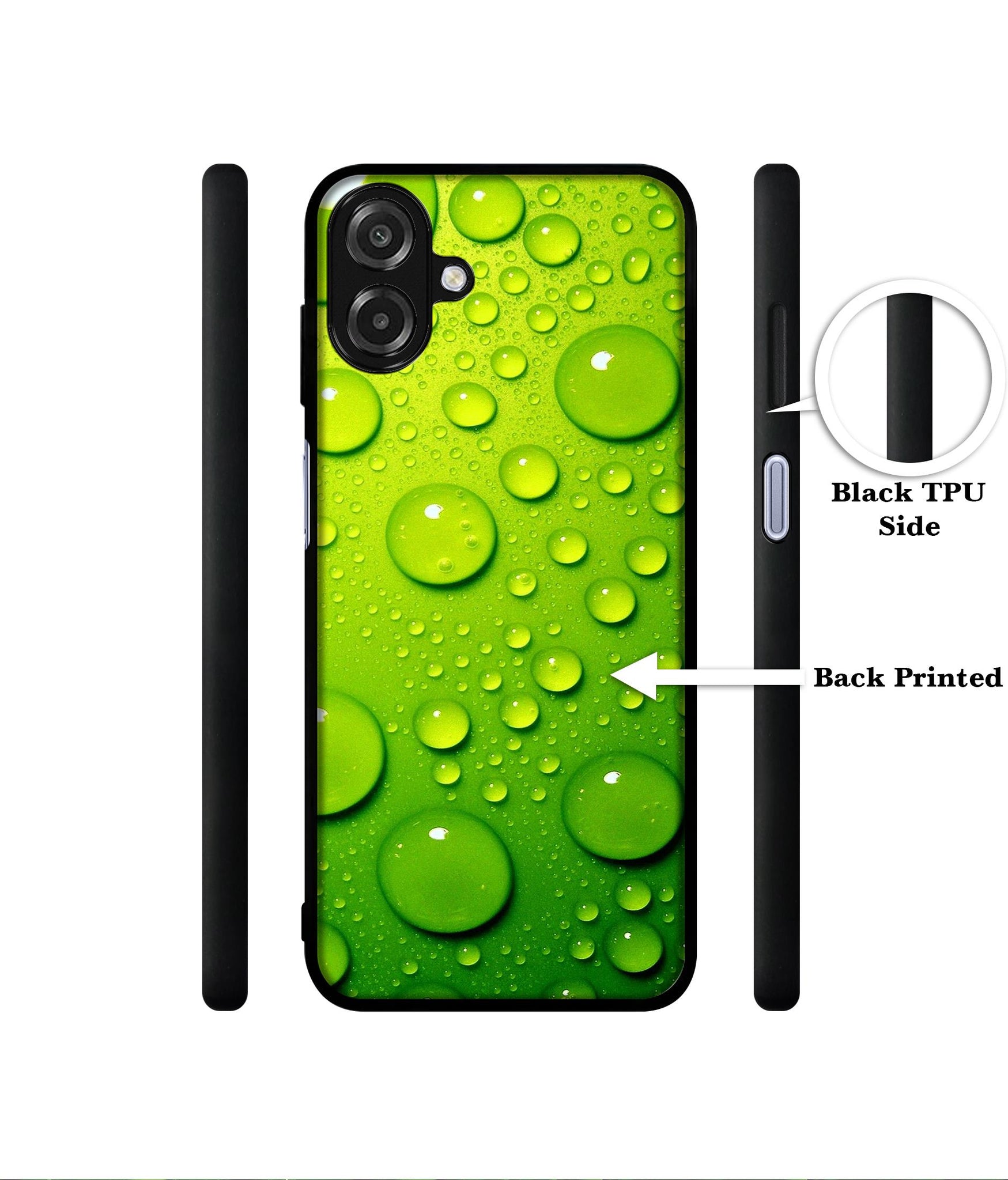 Green Bubbles Designer 2D Printed Back Case Cover for Samsung Galaxy A07 4G / F07 4G / M07 4G