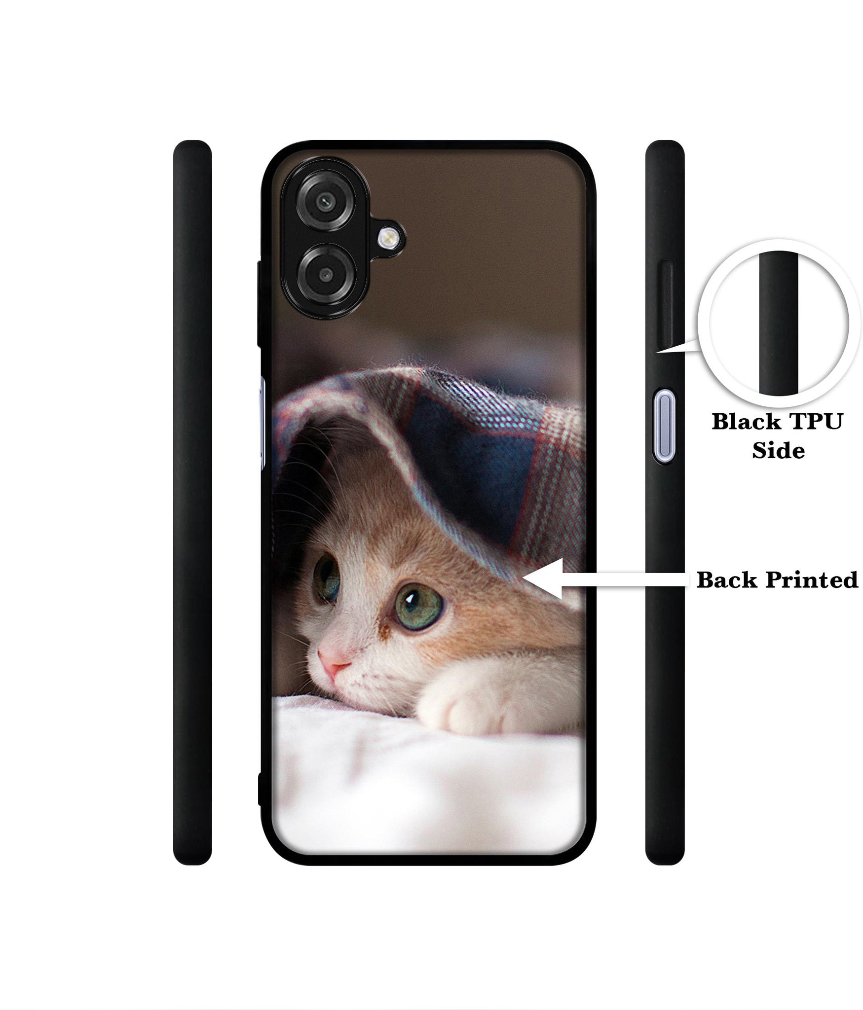 Sleepy Kitten Designer 2D Printed Back Case Cover for Samsung Galaxy A07 4G / F07 4G / M07 4G