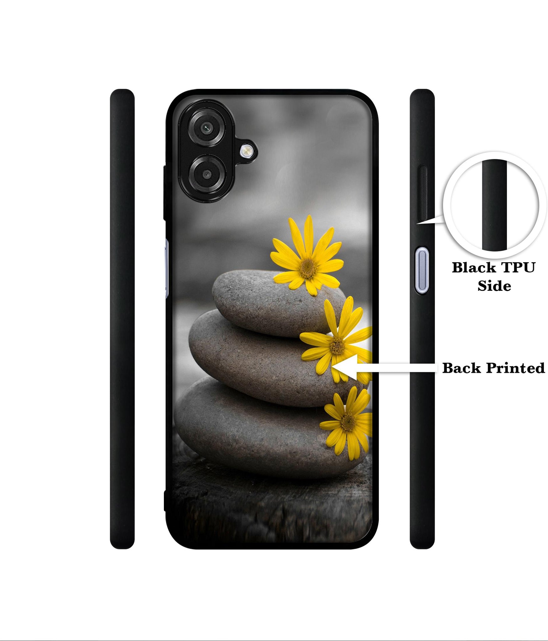 Stones And Flower Designer 2D Printed Back Case Cover for Samsung Galaxy A07 4G / F07 4G / M07 4G