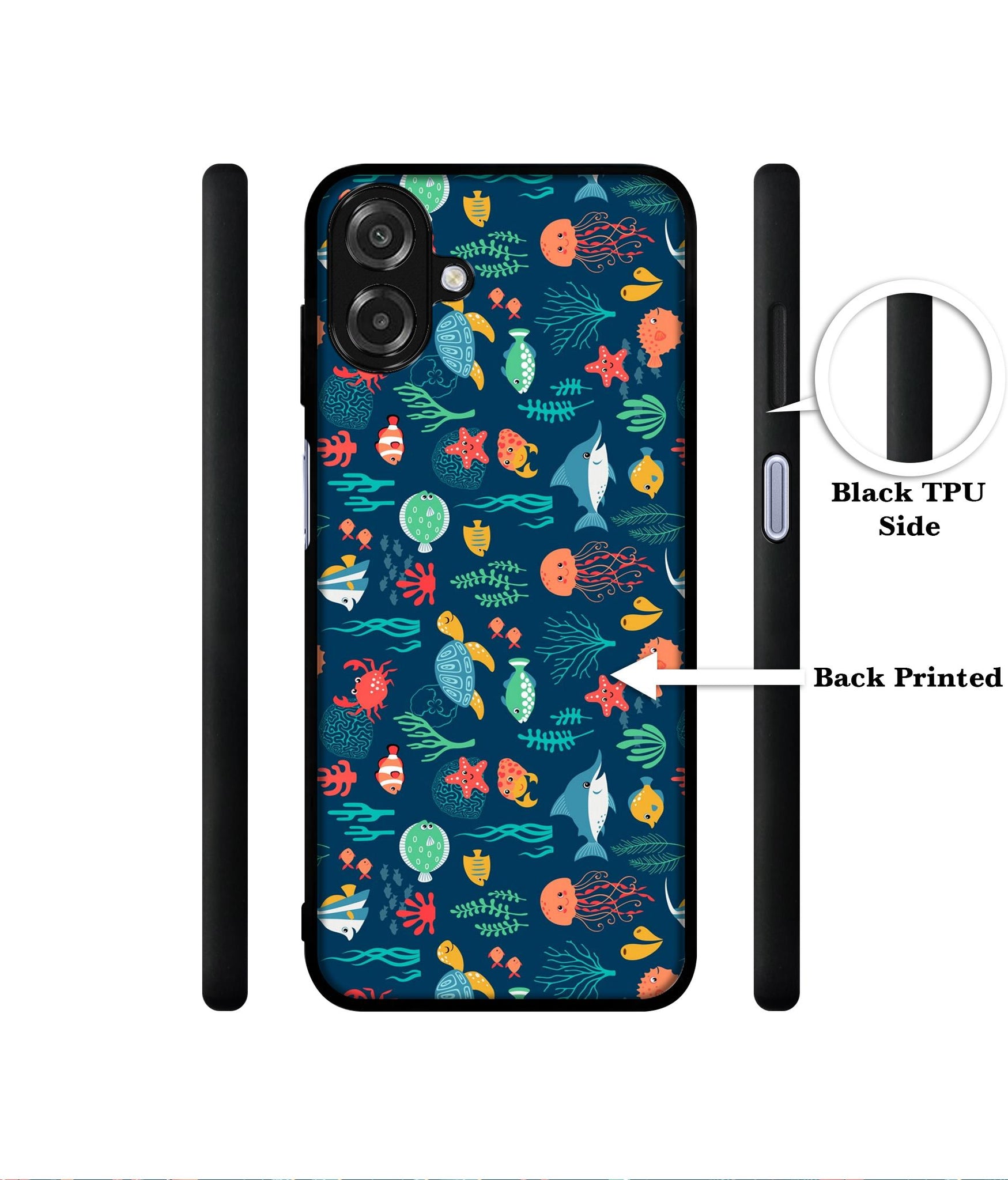 Aquarium Texture Designer 2D Printed Back Case Cover for Samsung Galaxy A07 4G / F07 4G / M07 4G