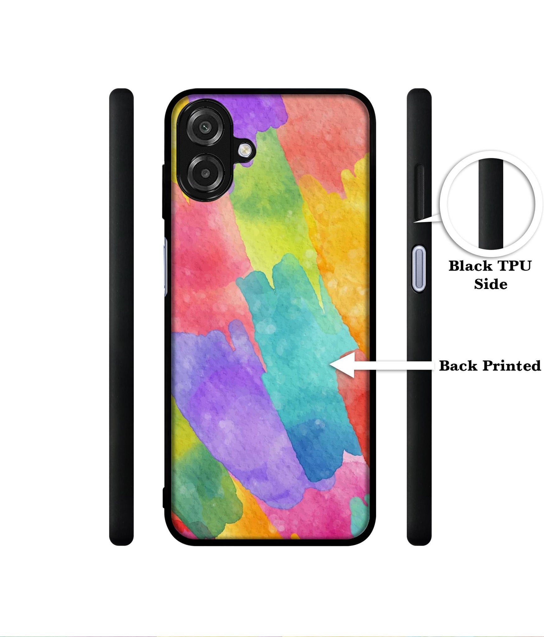 Water Paint Colorful Abstract Designer 2D Printed Back Case Cover for Samsung Galaxy A07 4G / F07 4G / M07 4G