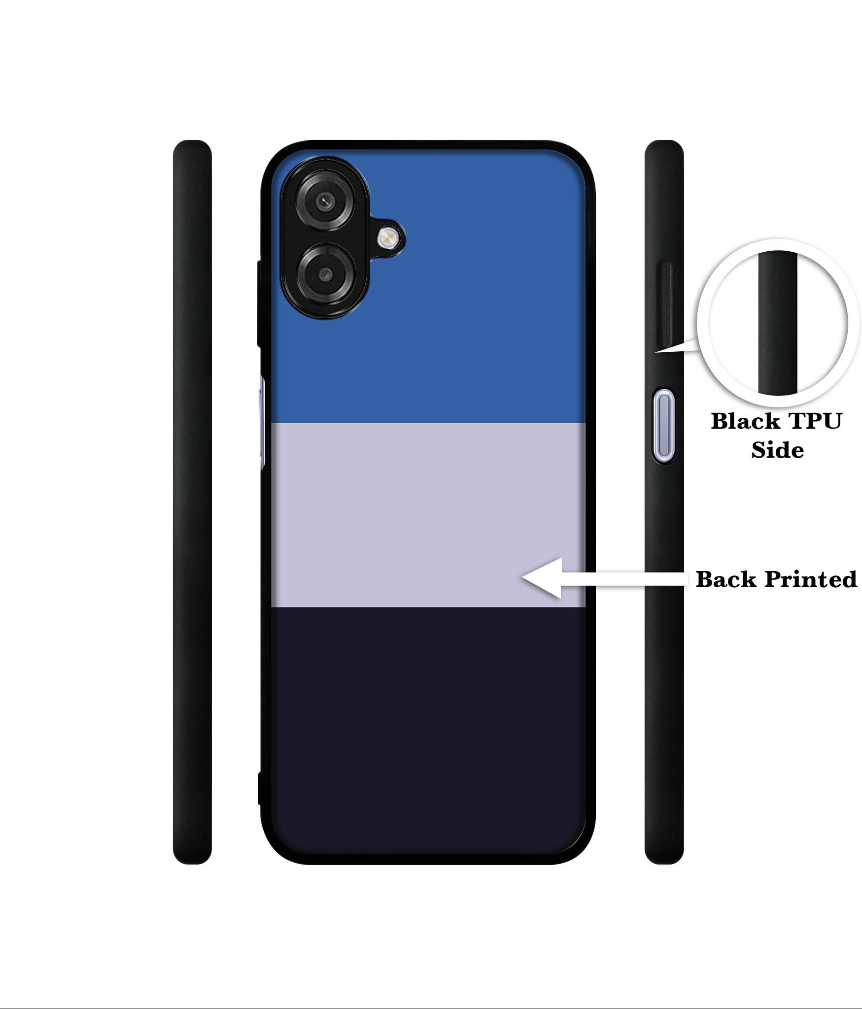 Three Color Stripes Designer 2D Printed Back Case Cover for Samsung Galaxy A07 4G / F07 4G / M07 4G