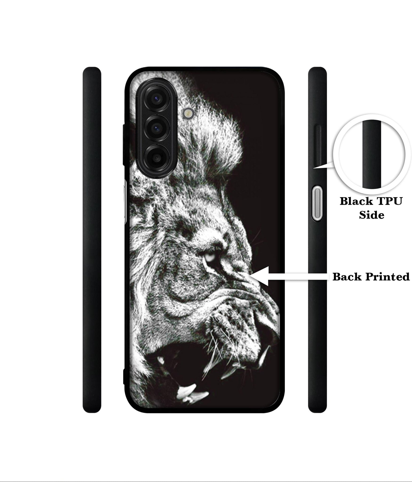 Angry Lion Designer 2D Printed Back Case Cover for Samsung Galaxy A17 5G / F17 5G / M17 5G